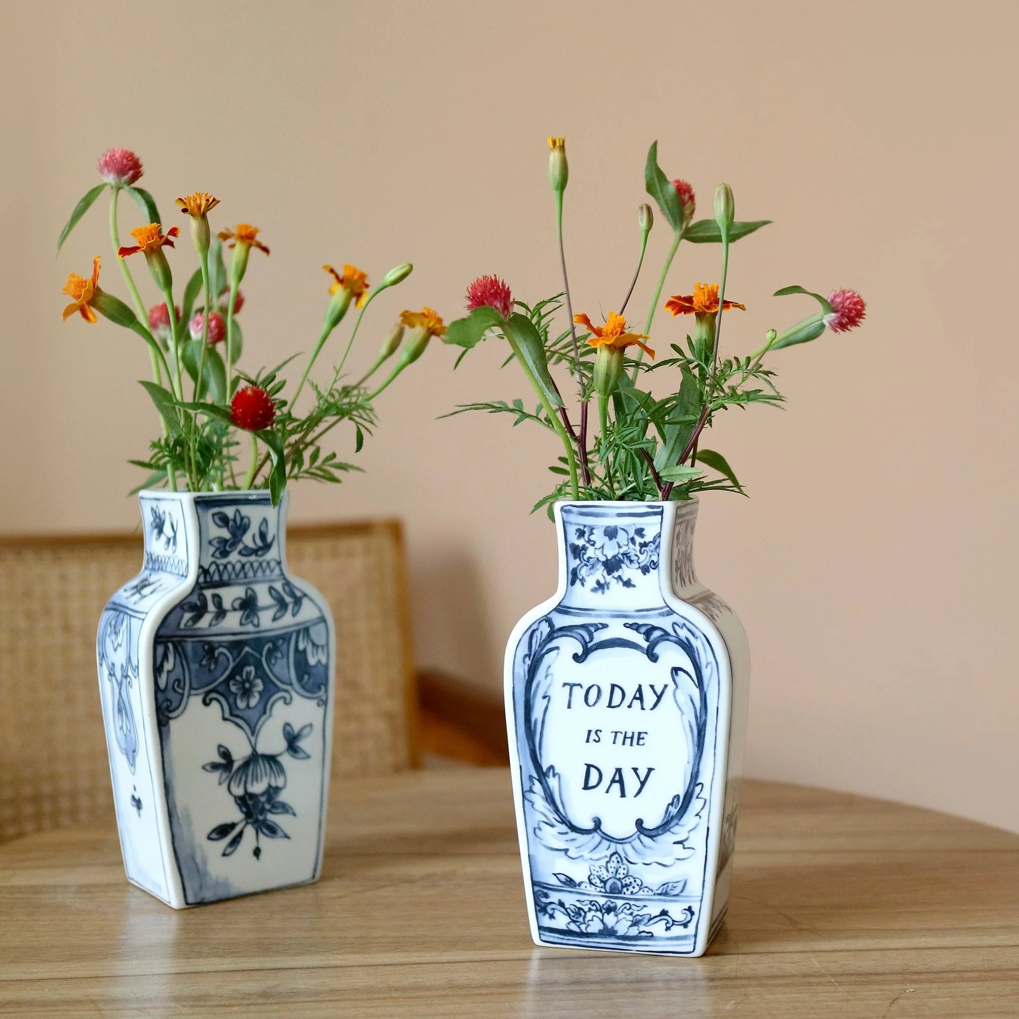 Well Versed Porcelain 7" Vase