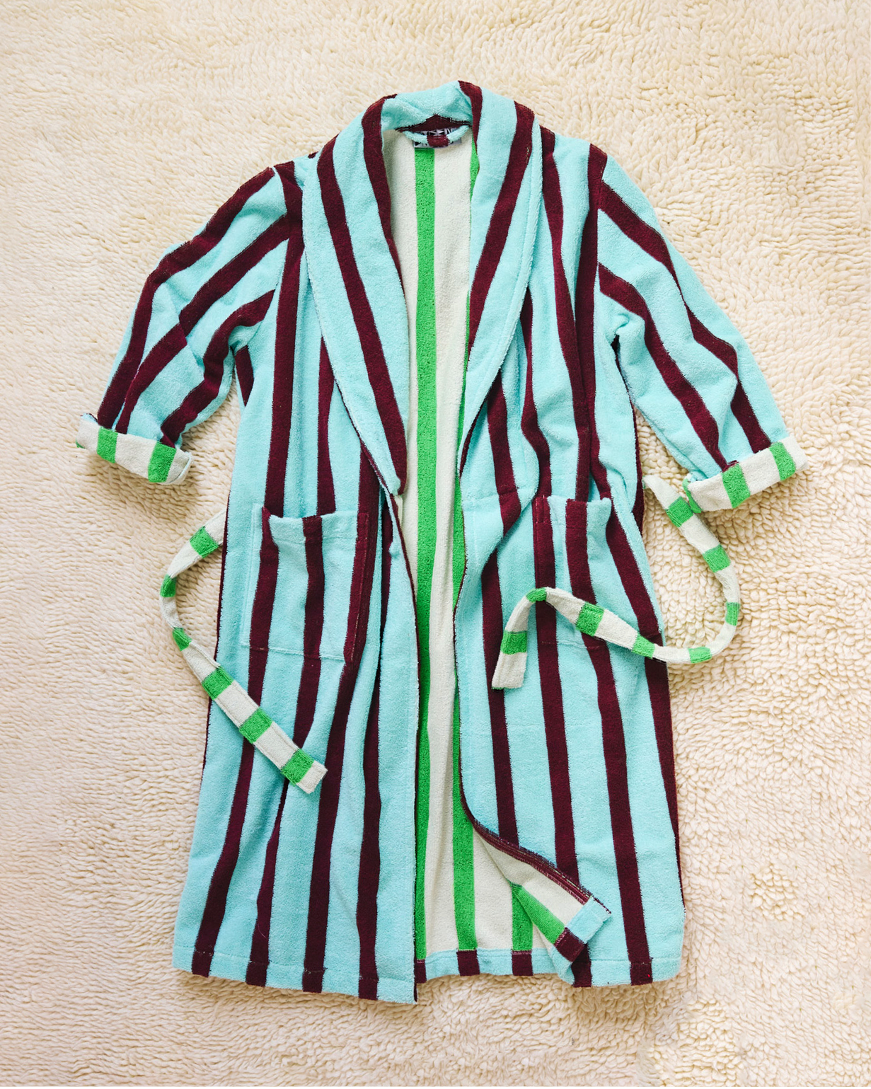Willow Stripe Bathrobe