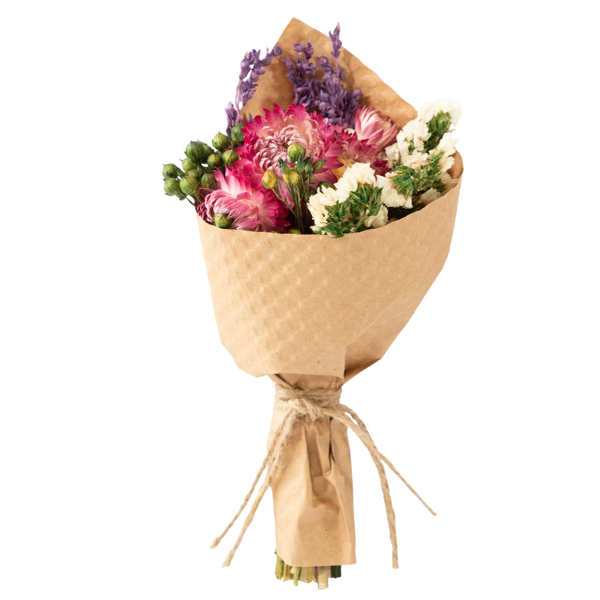 MINI Strawflower & Larkspur Bouquet Bundle #219