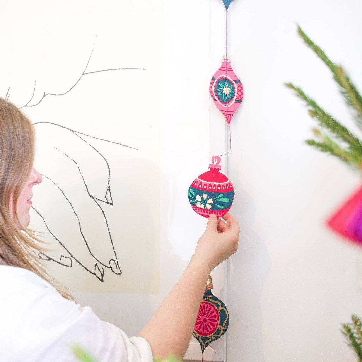 Baubles Vertical Wall Hanging
