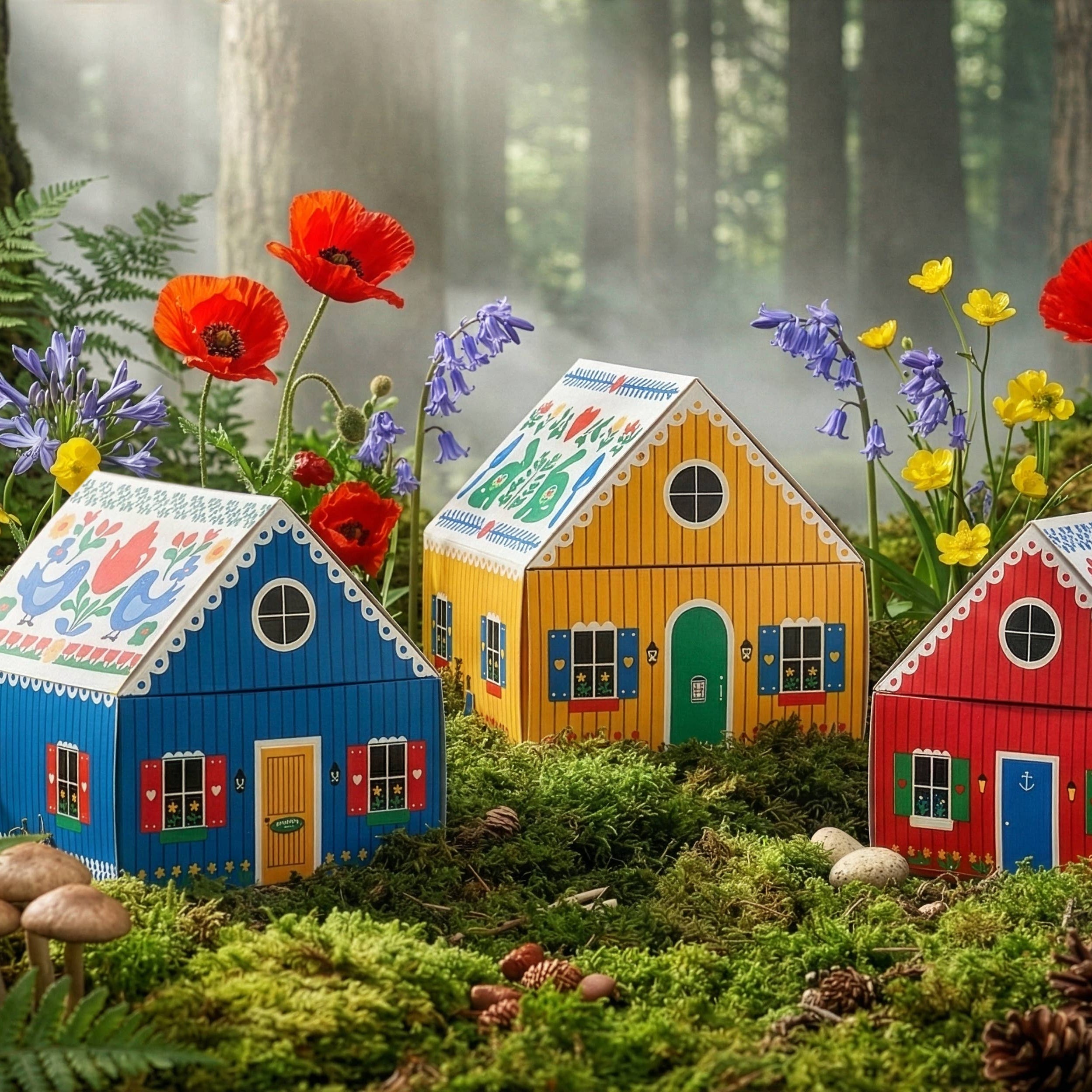 Swedish Dream® Tiny Living Blue Matchbox Cottage