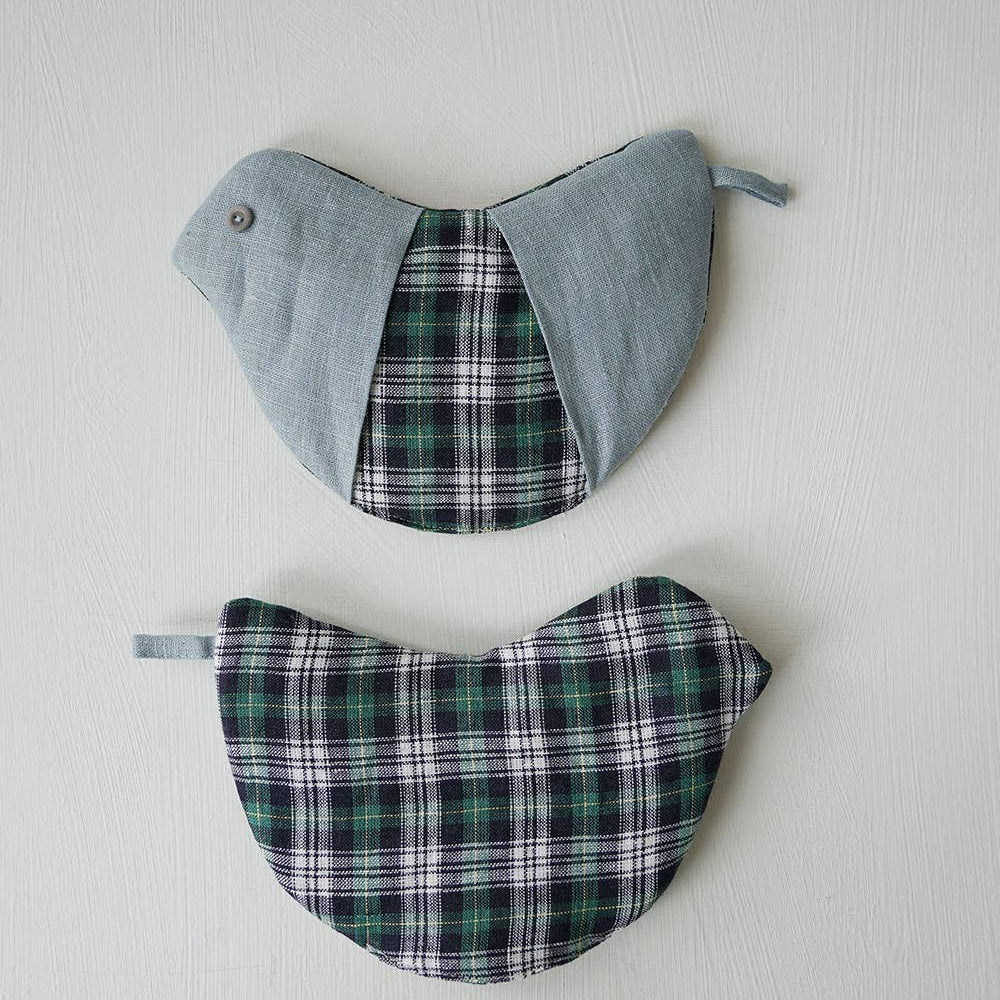 Linen Pot Holder Bird-Assorted Color