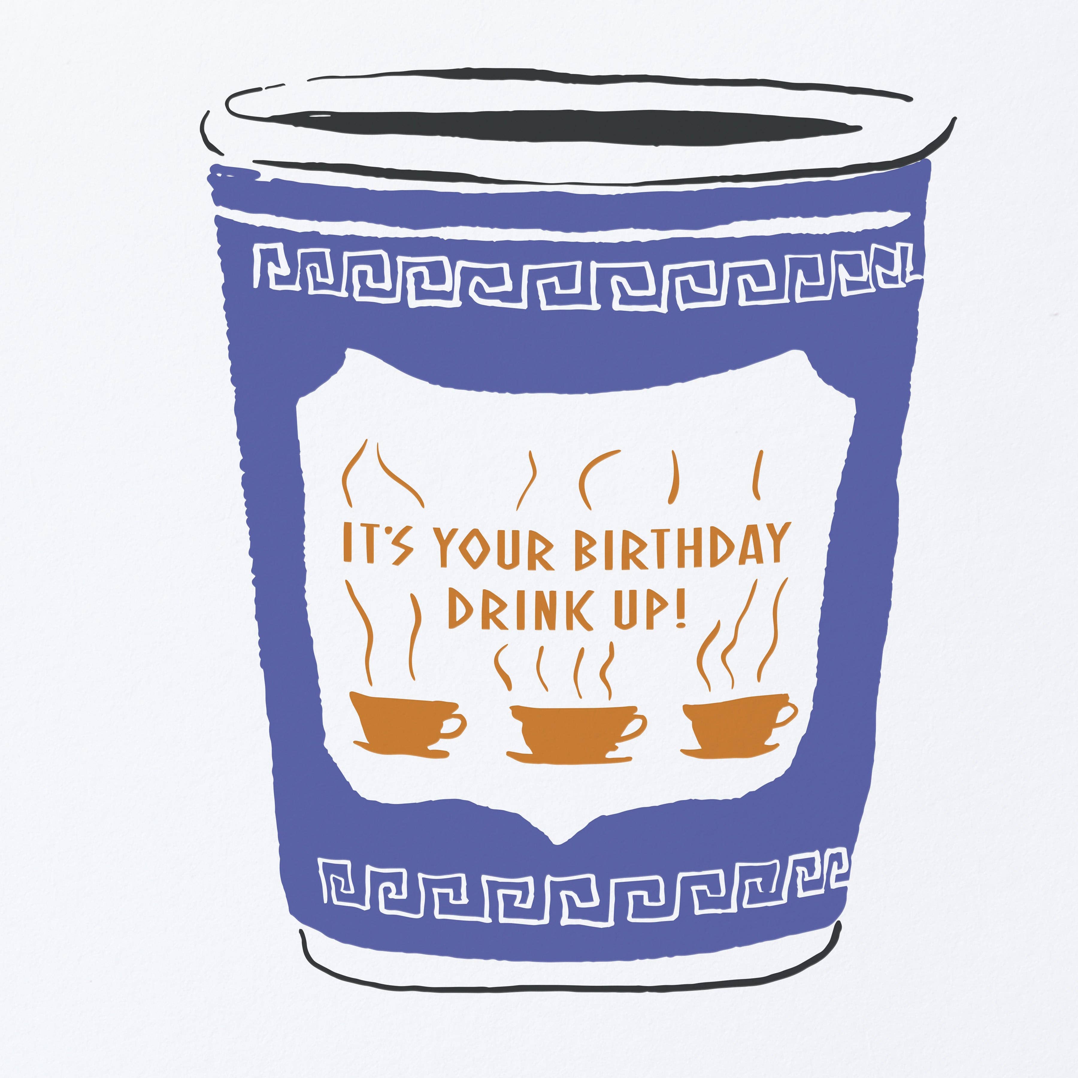 Birthday Coffee Cup Card