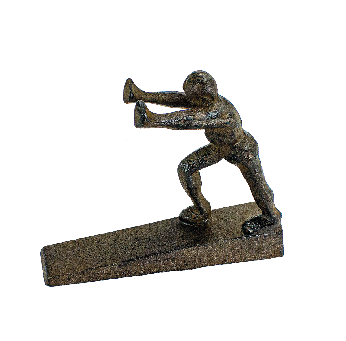 Cast Iron Athletic Statue Door Wedge