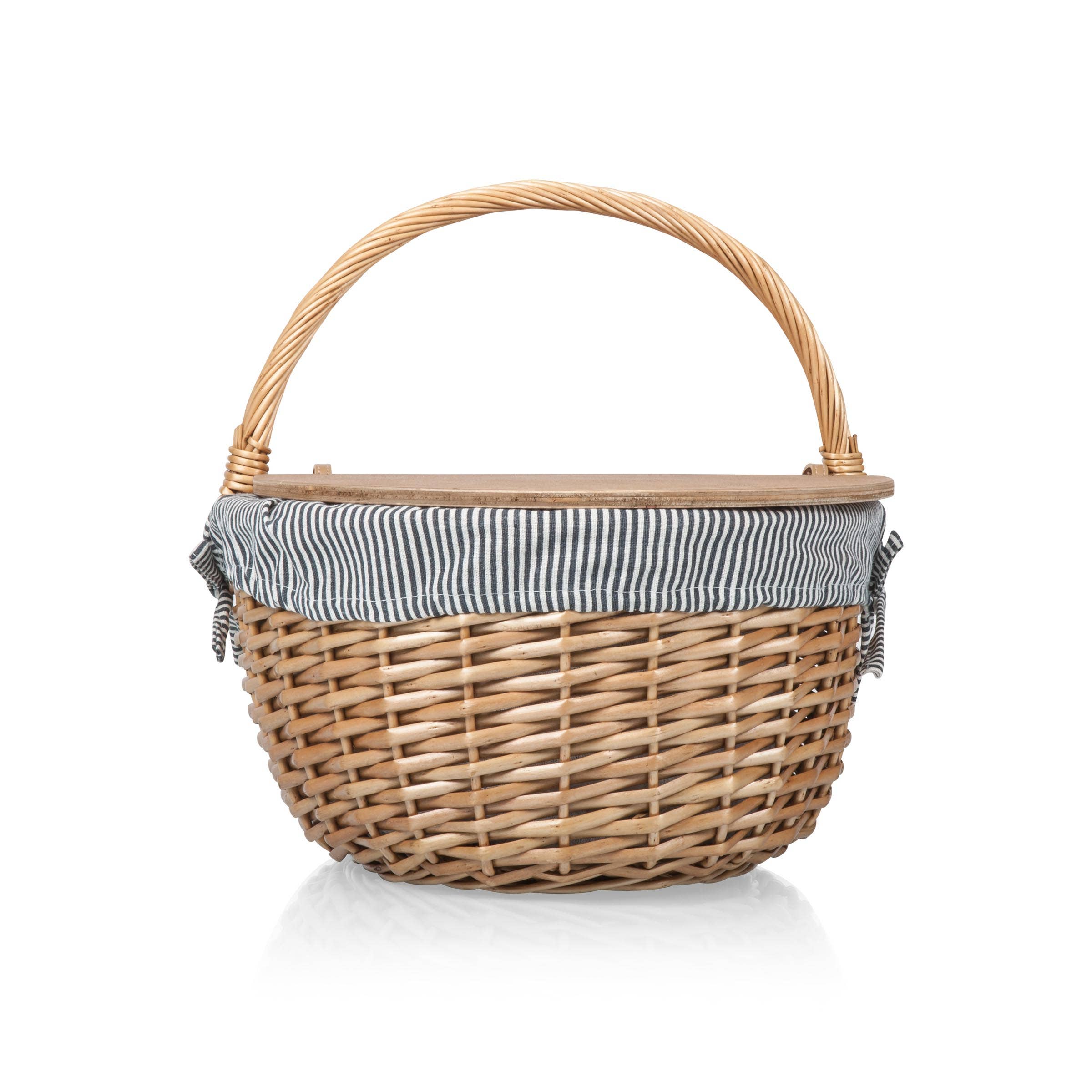 Country Vintage Picnic Wicker Basket