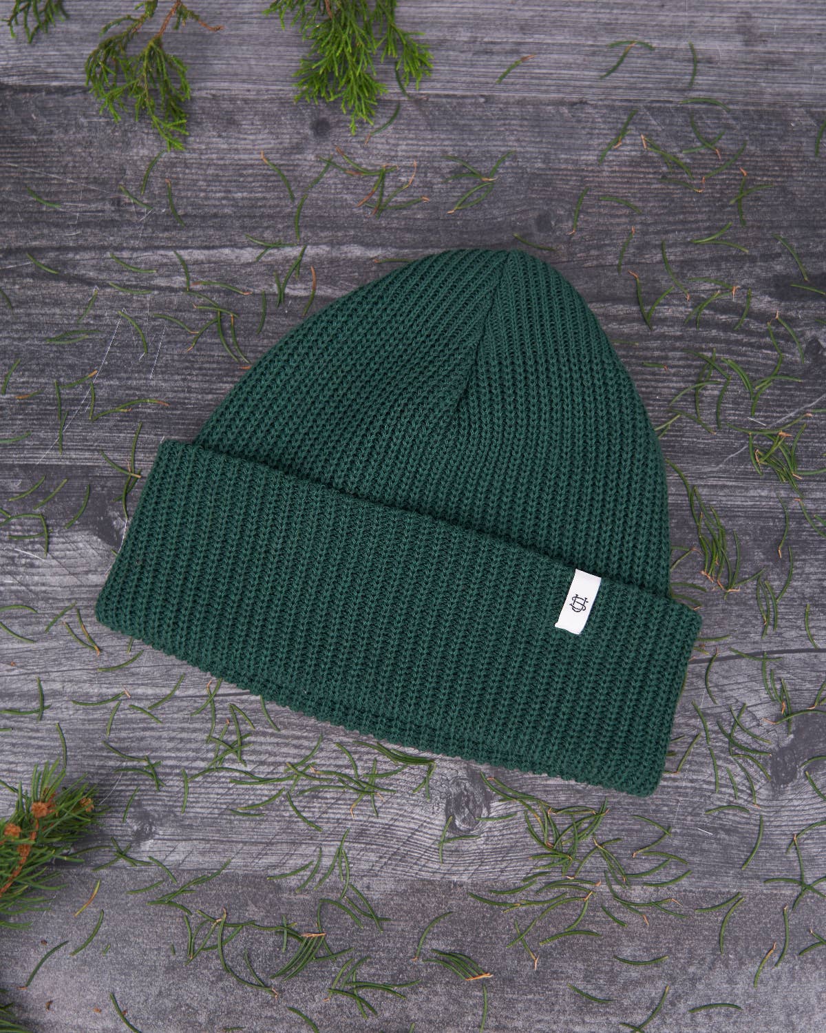 Adirondack Green Upcycled Cotton Watchcap