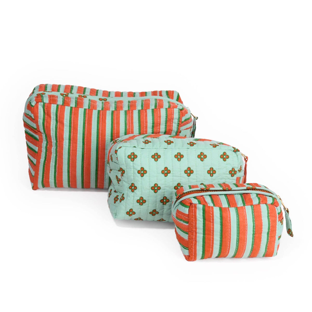 Frenchie 3 Piece Cosmetic Bag Set