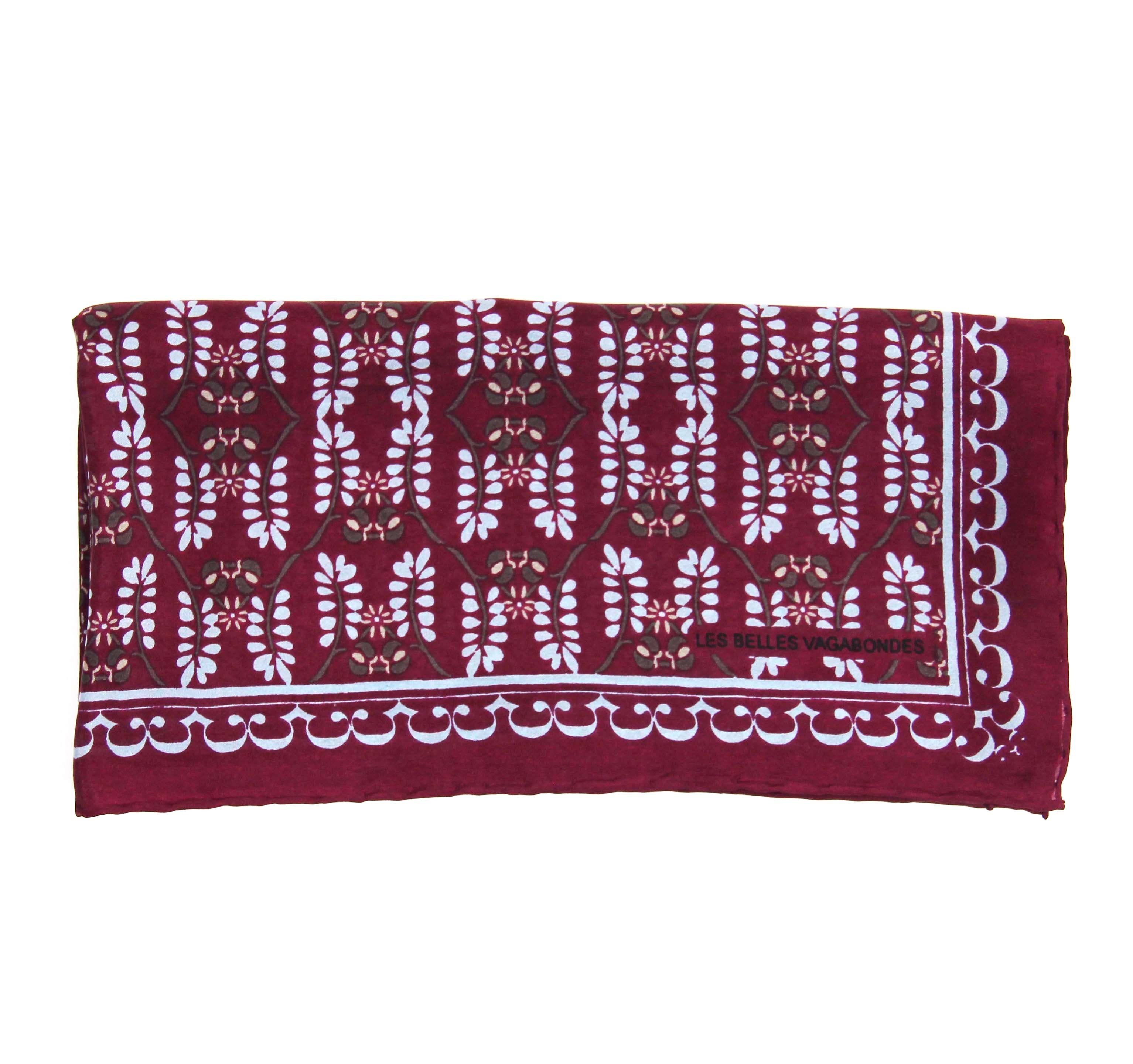 Mini Albertine Bordeaux Scarf