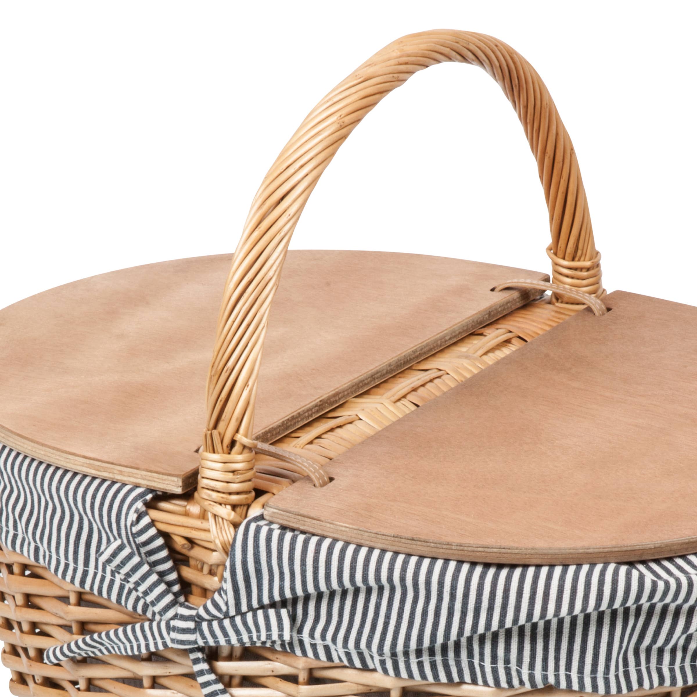 Country Vintage Picnic Wicker Basket