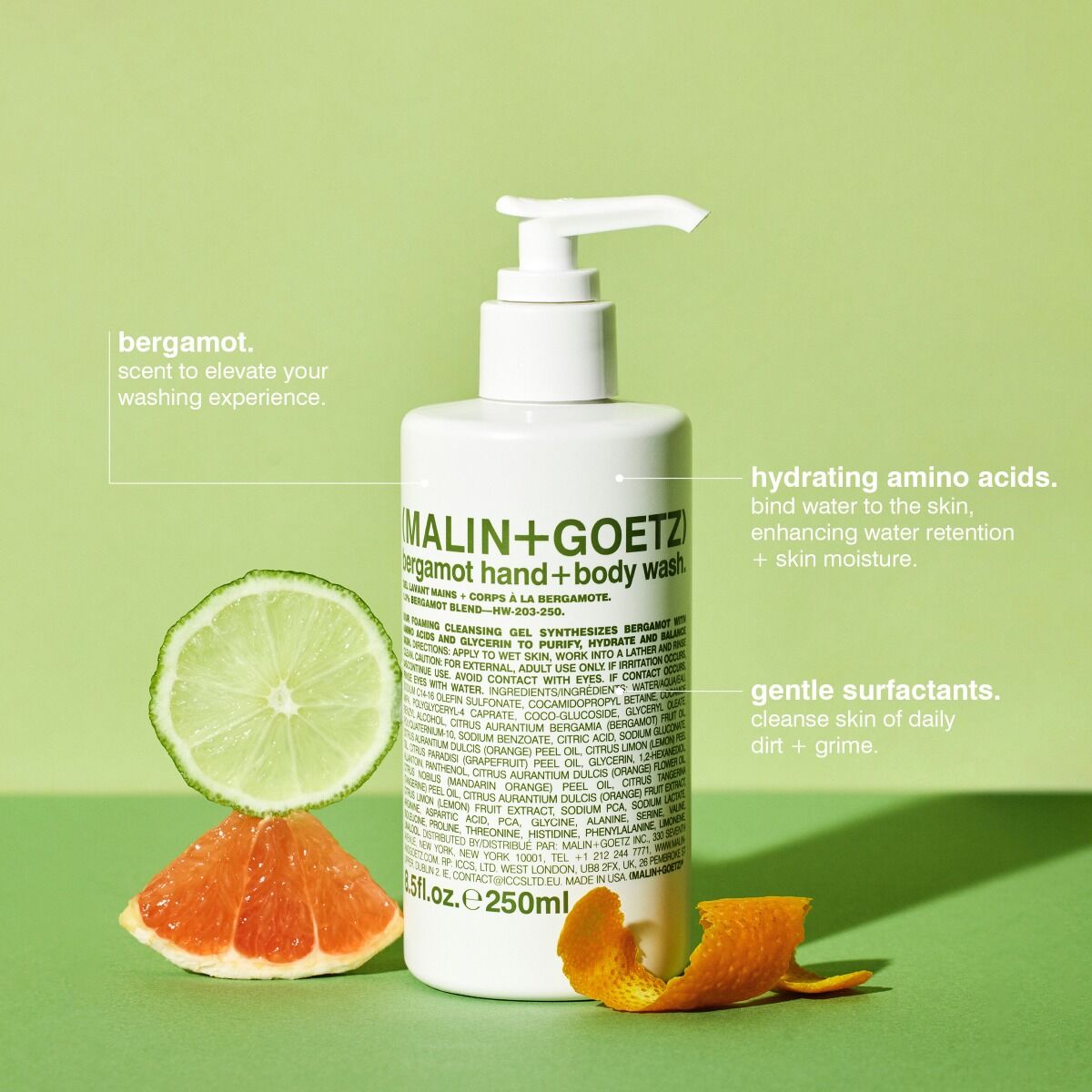 Malin+Goetz Bergamot Hand+Body Wash