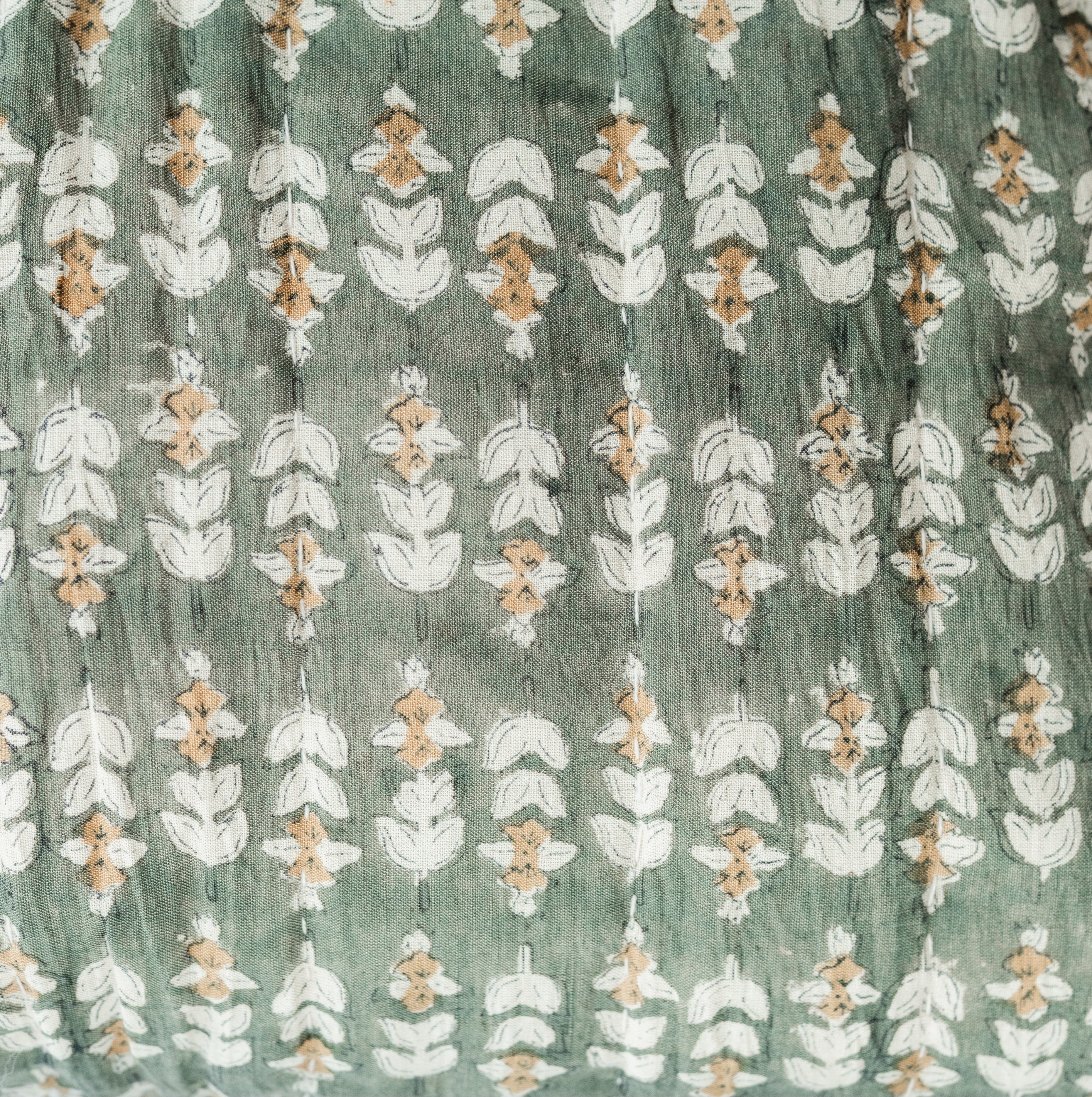 Blossom Block Print Shams S/2