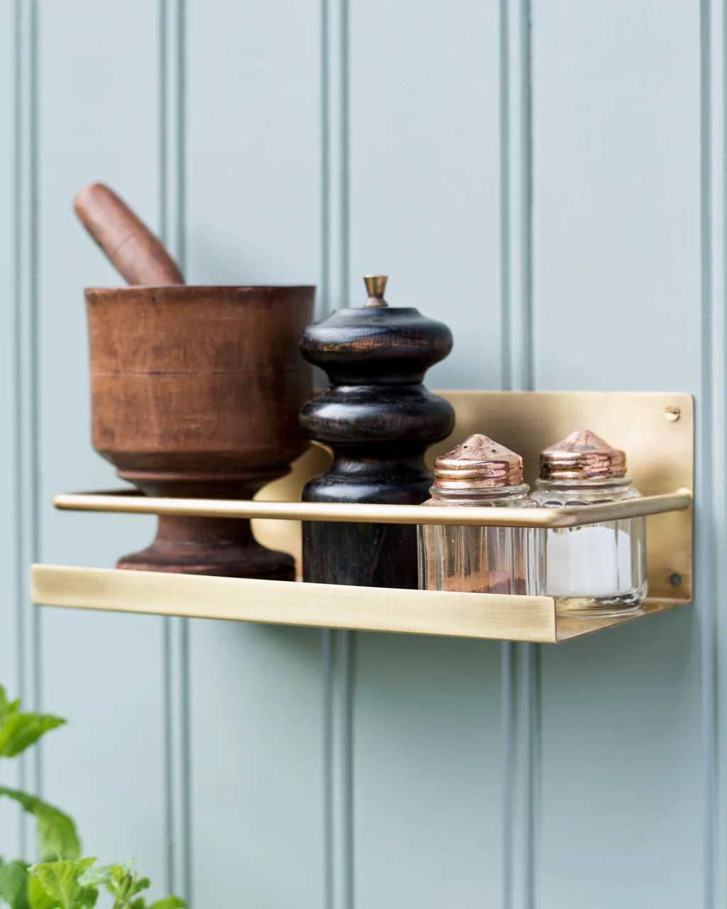 Fog Linen Brass Shelf