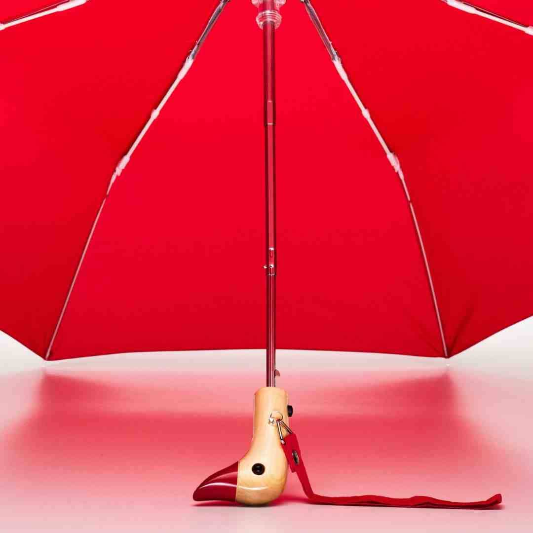 Red Compact Eco-Friendly Original Duckhead Umbrella