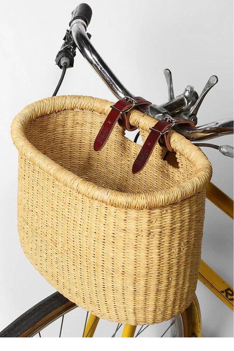 Woven Bicycle Basket - Natural