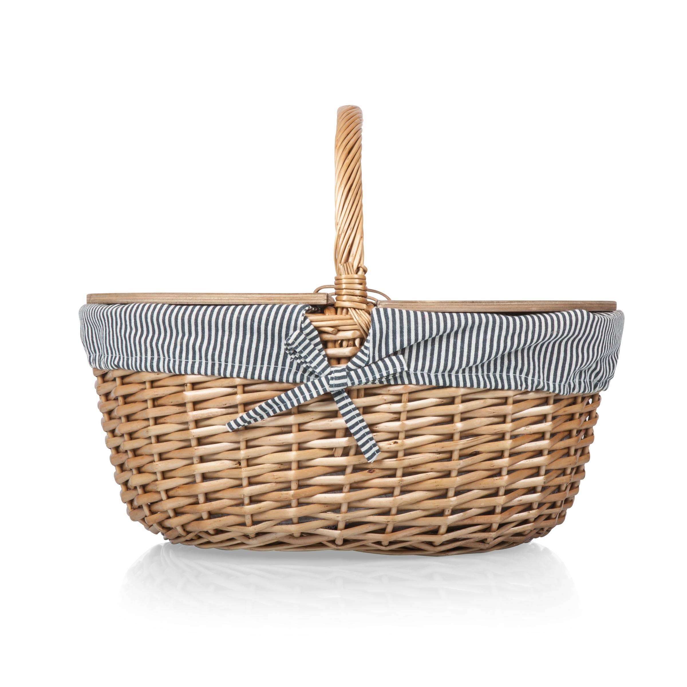 Country Vintage Picnic Wicker Basket