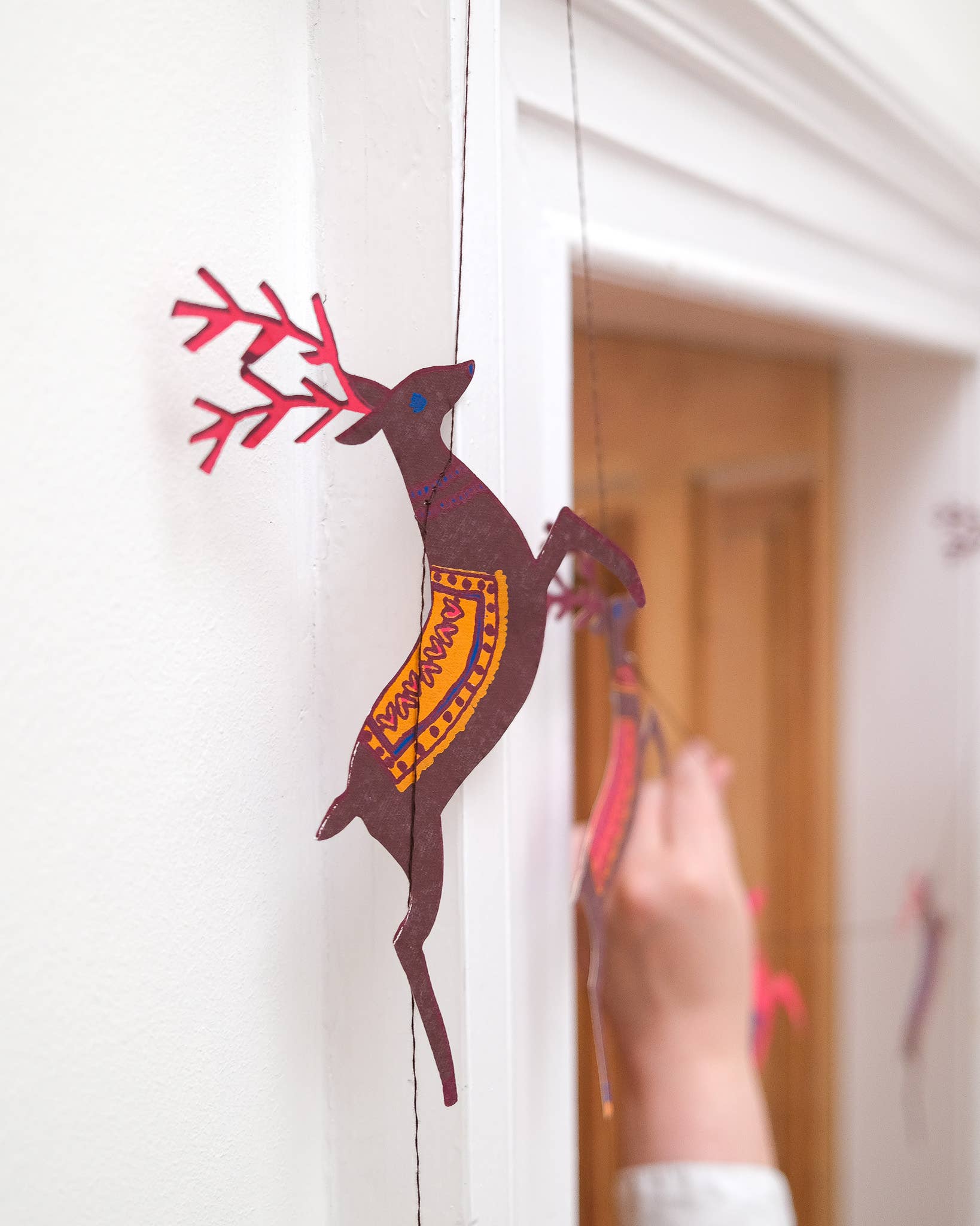 Reindeers Sewn Garland