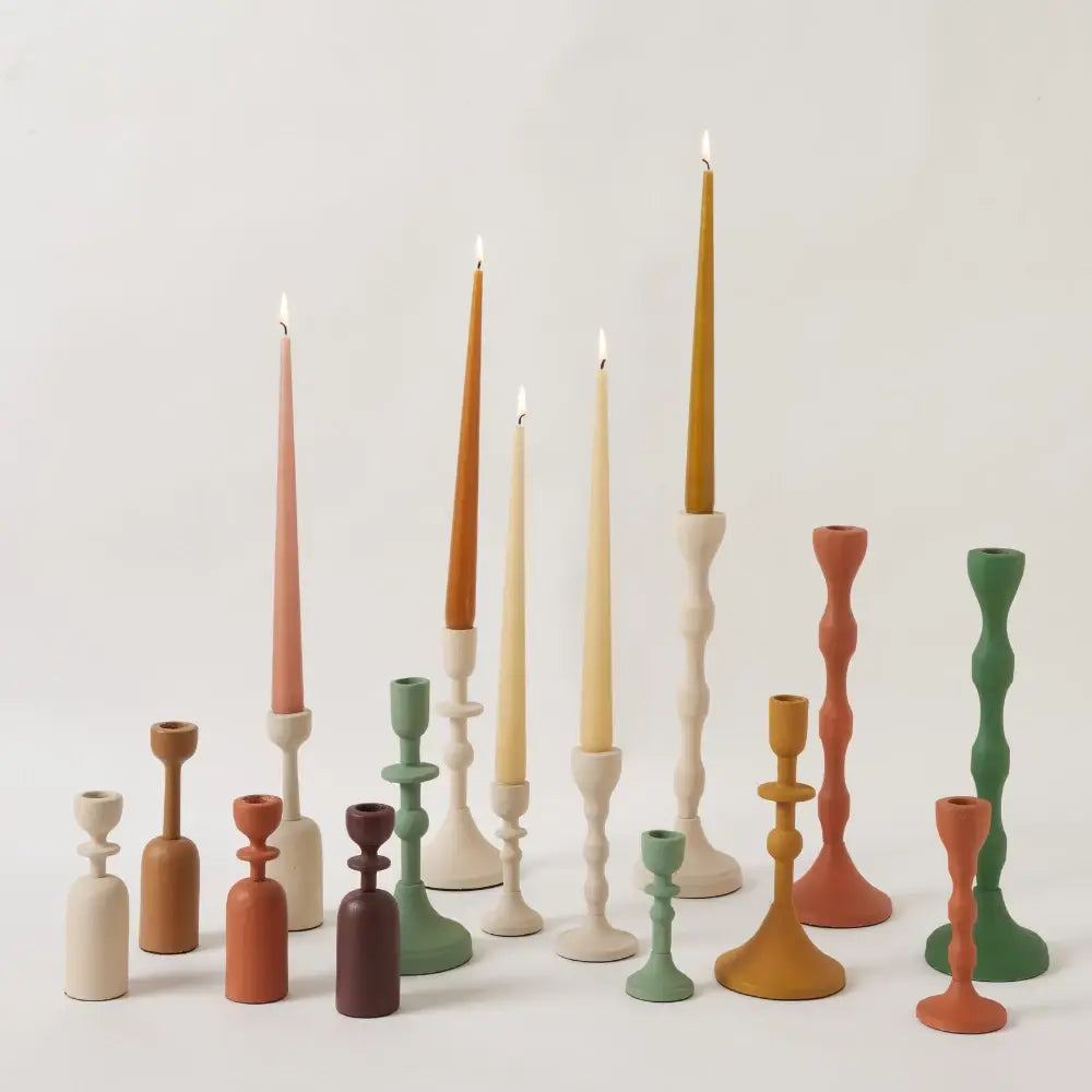 Solar Candle Holder - 11 cm - Ecru