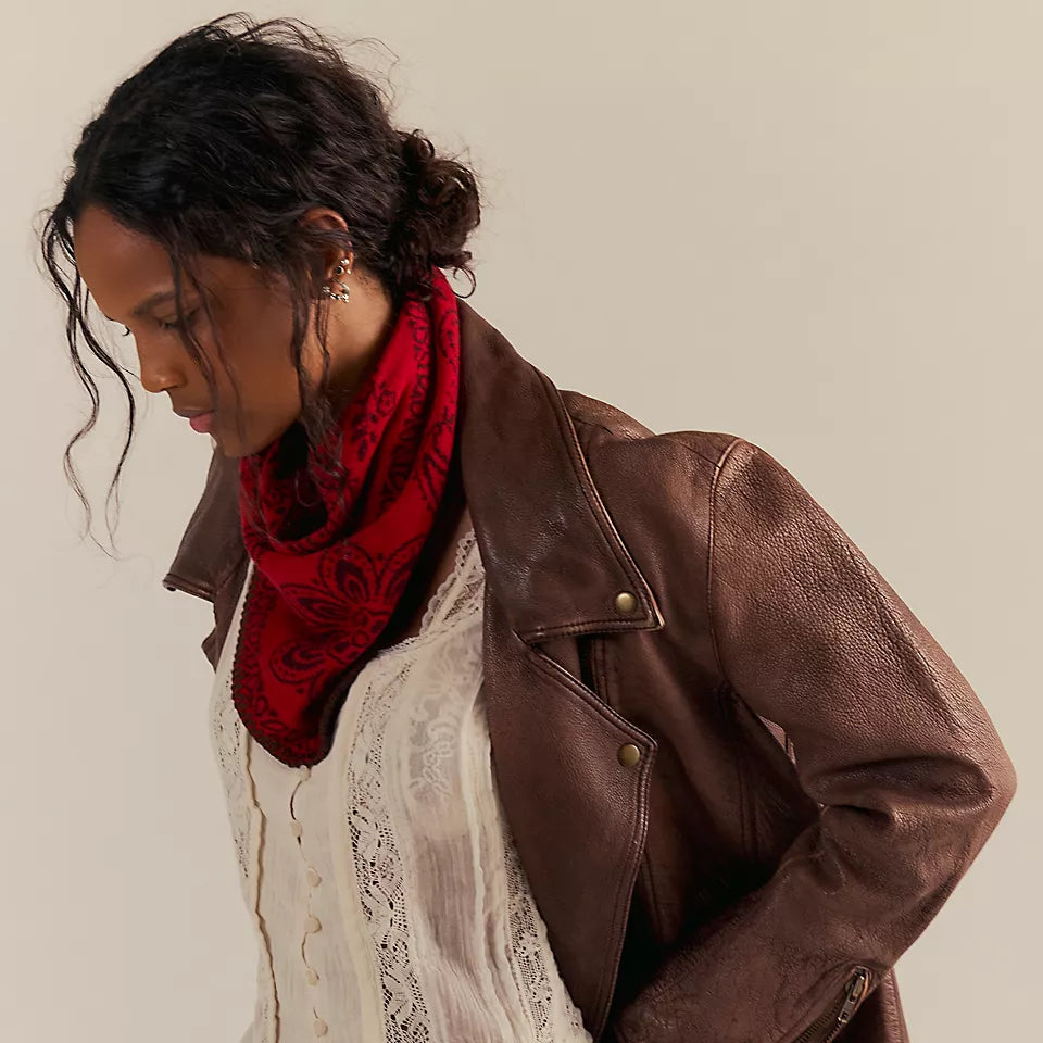 Carmen Knitted Triangle Scarf