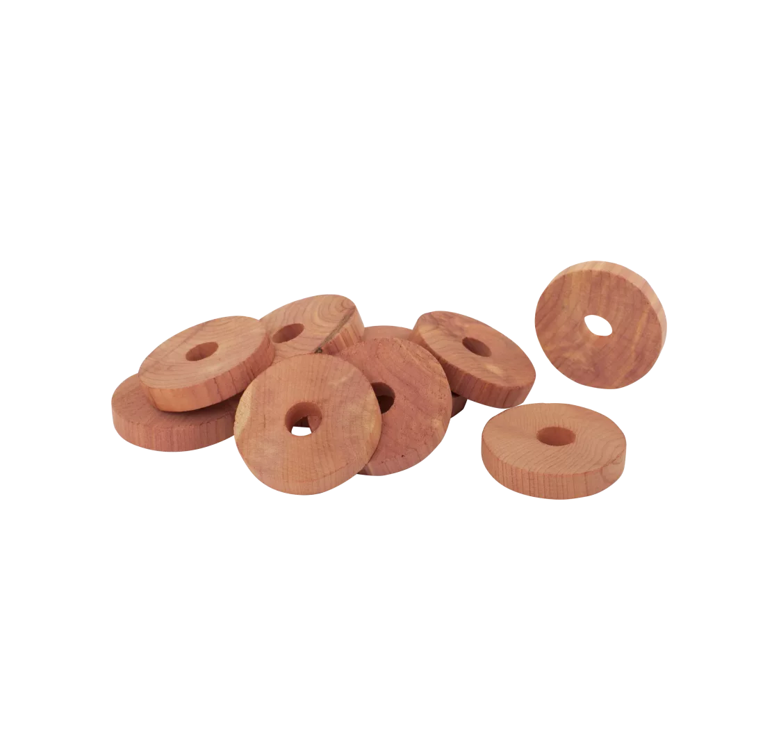Red Cedar Clothes Hanger Discs - 10 piece pack
