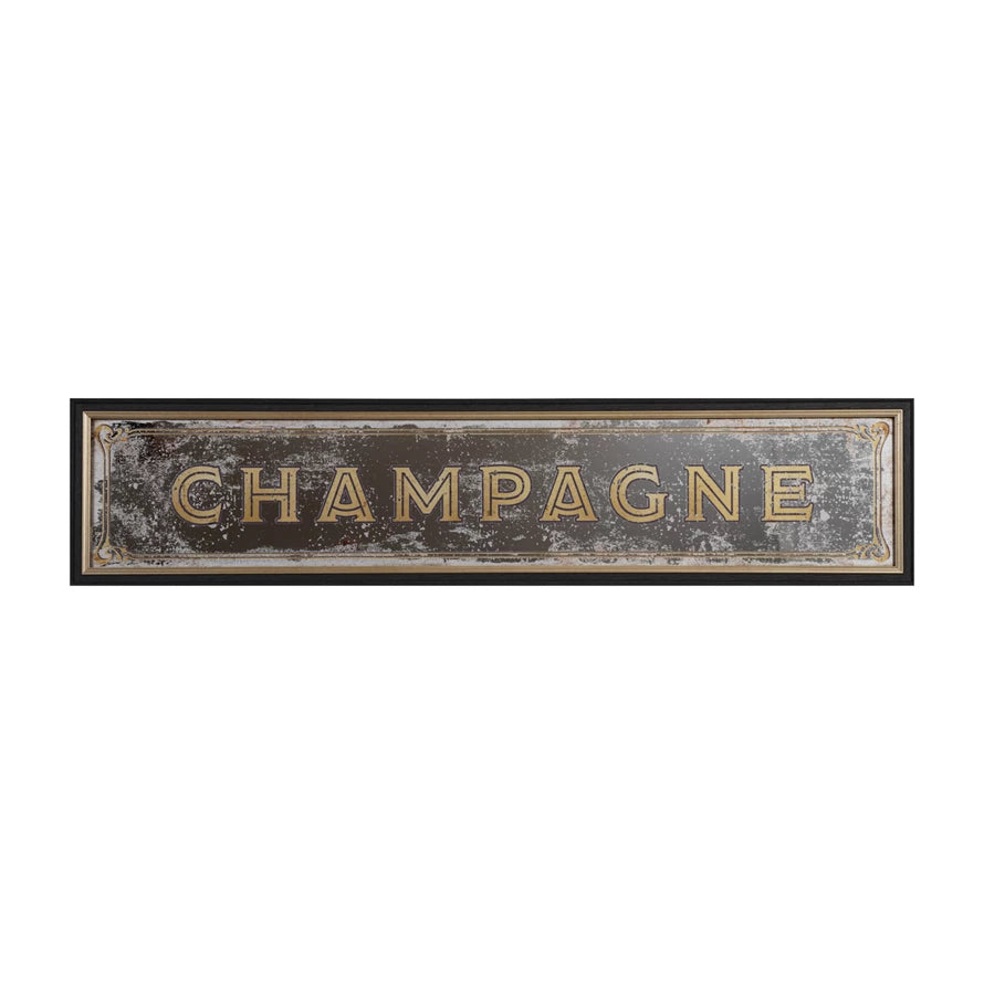 Antique Wall Mirror - Champagne