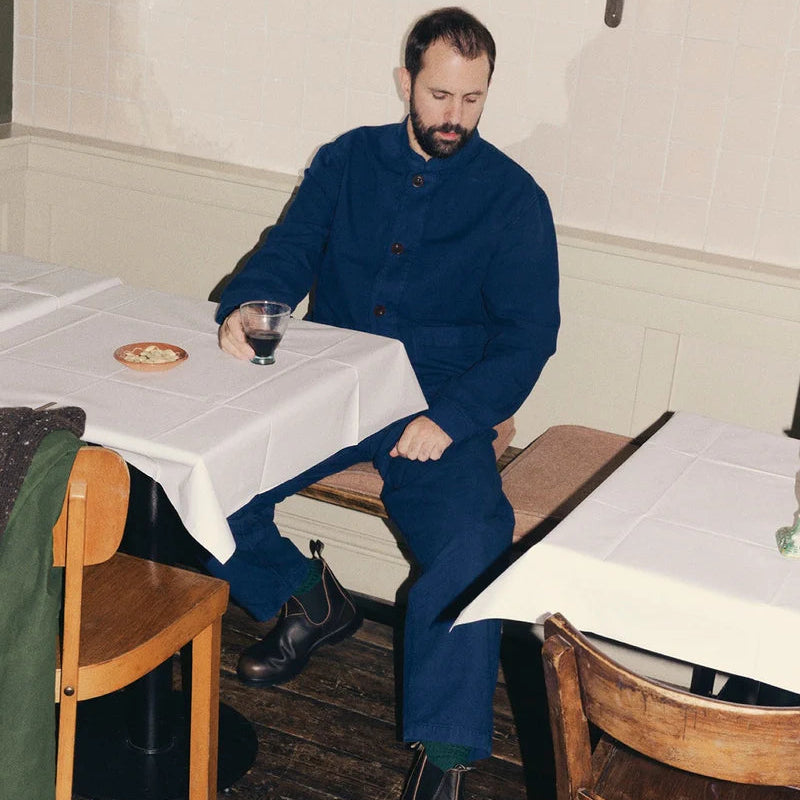 Toast Garment Dyed Cotton Canvas Stand Collar Jacket