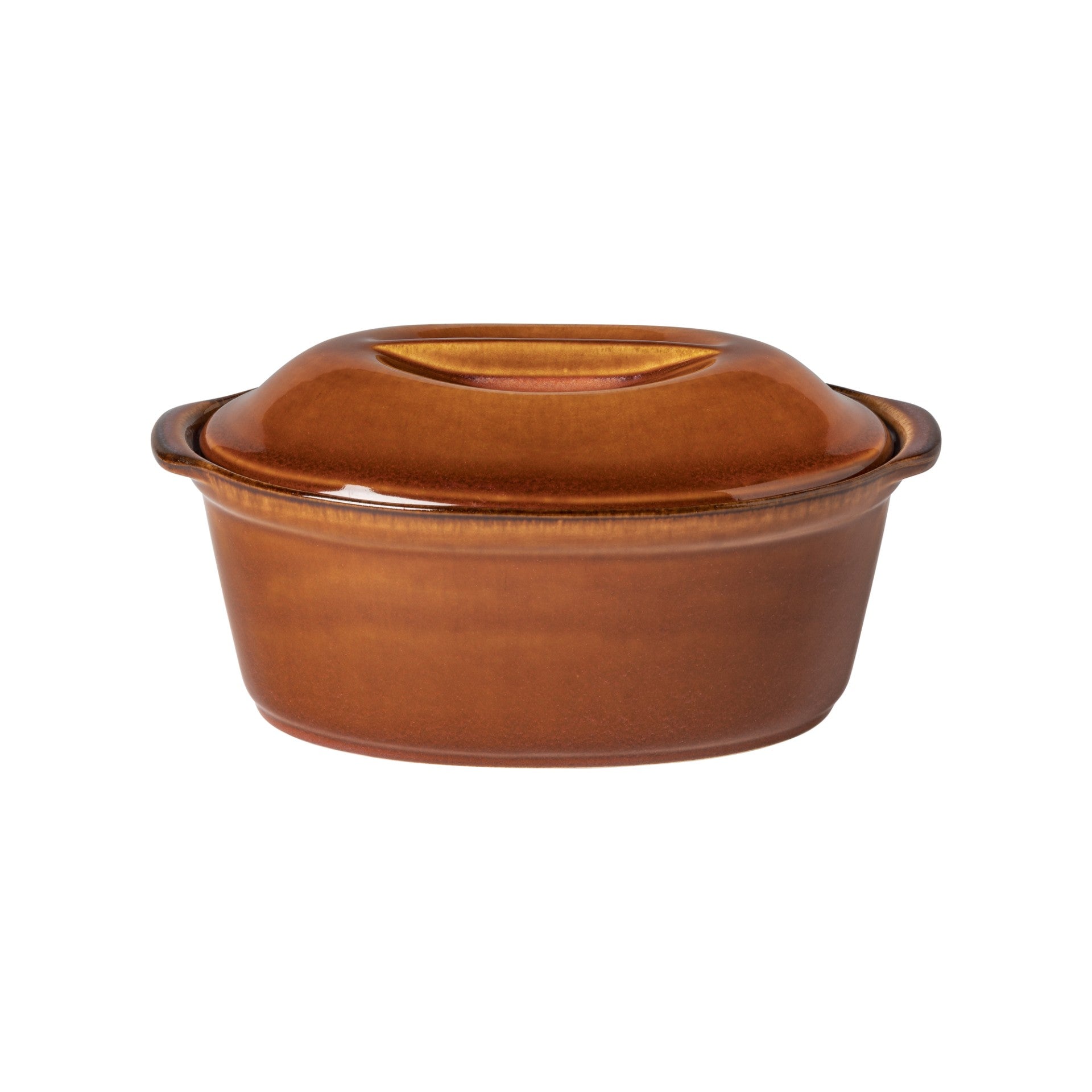 Oval Covered Casserole Poterie