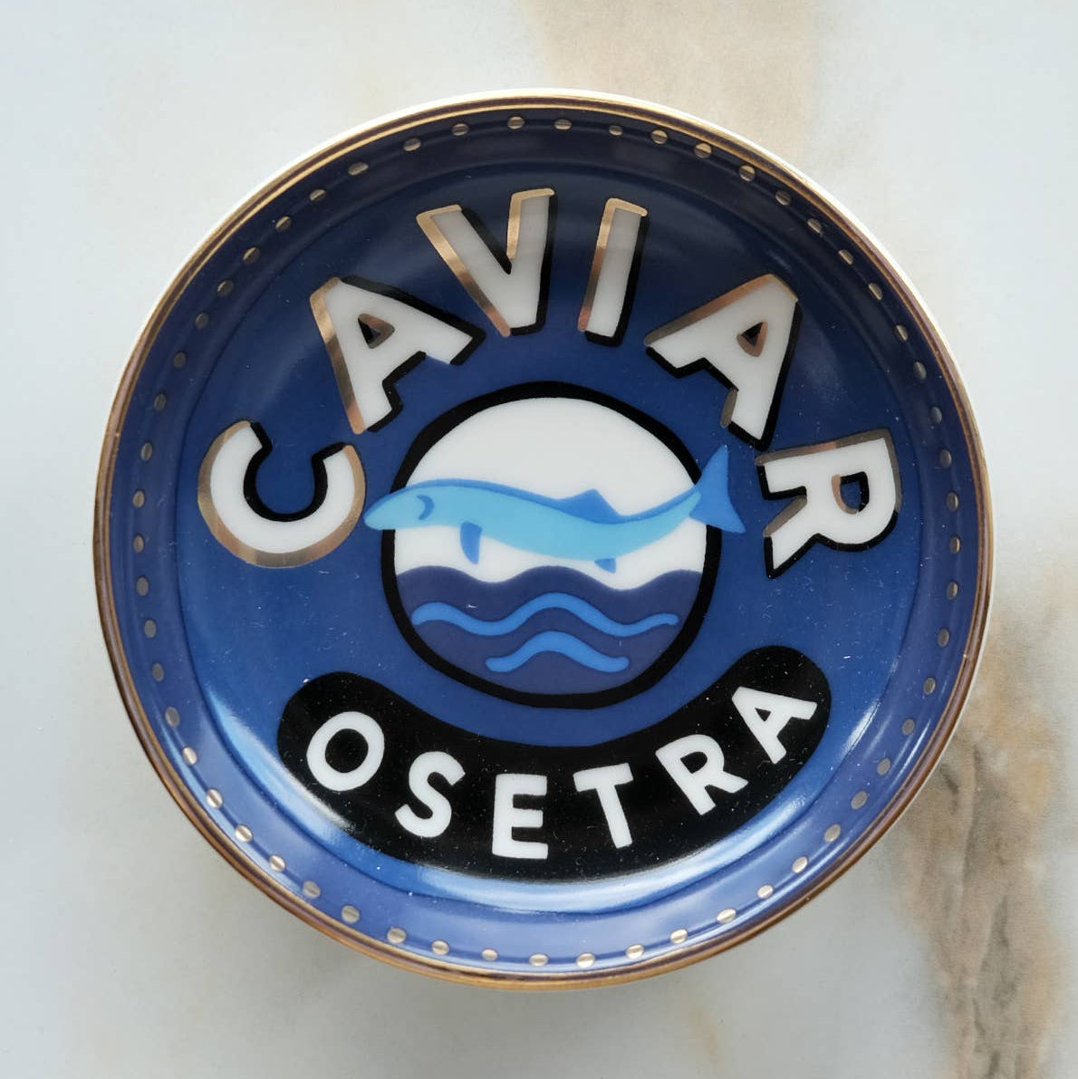 Caviar Porcelain Trinket Dish