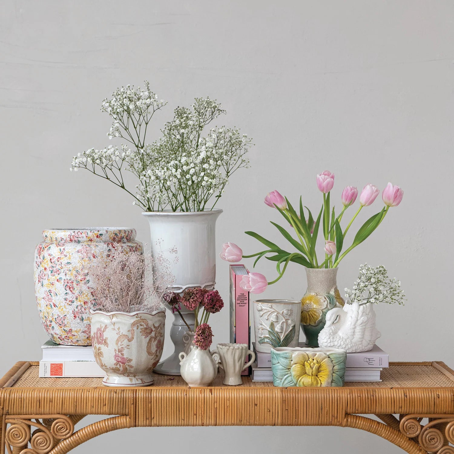 Stoneware Vase with Handles