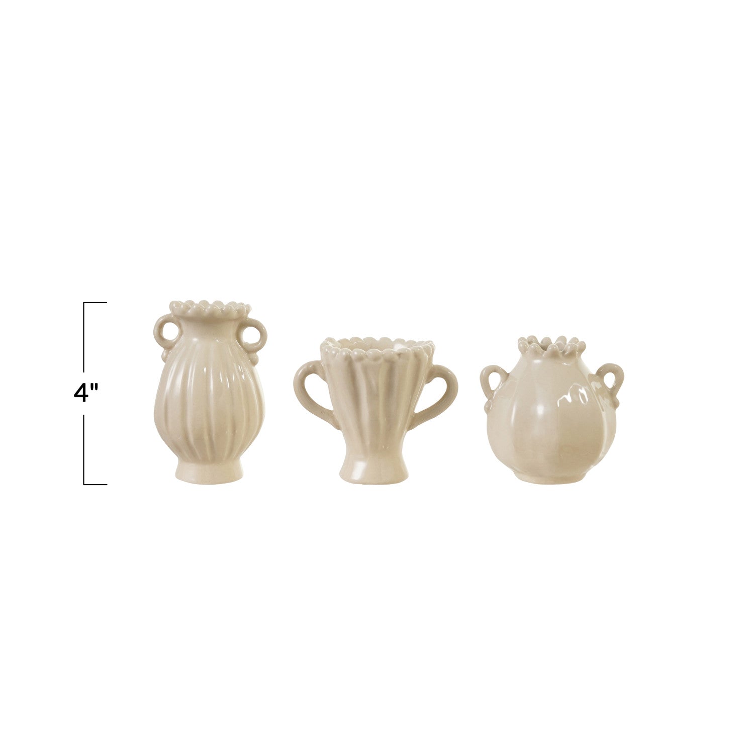 Stoneware Vase with Handles