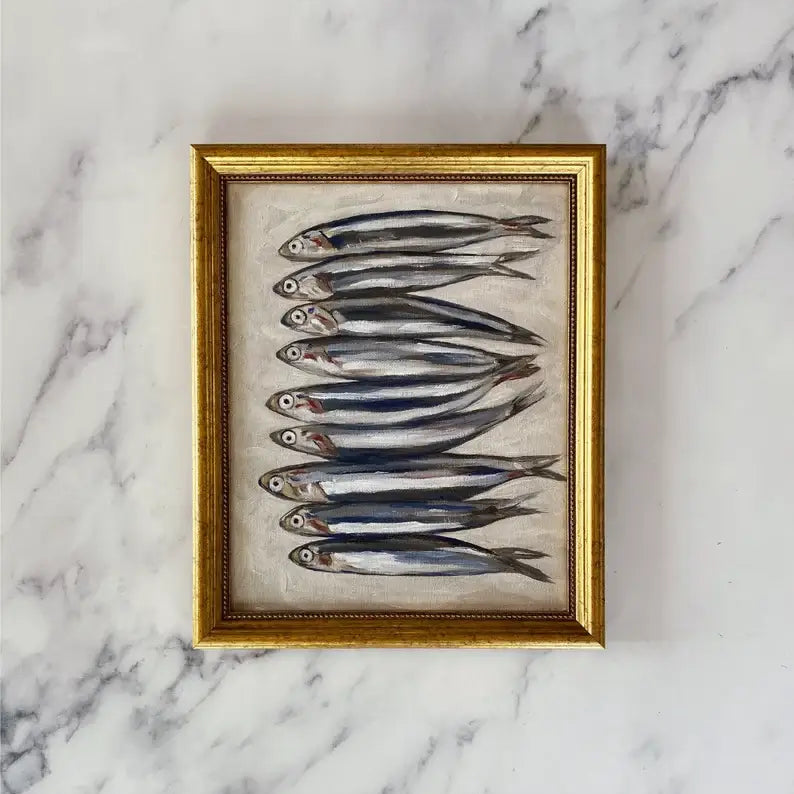 SARDINES - Art Print Framed