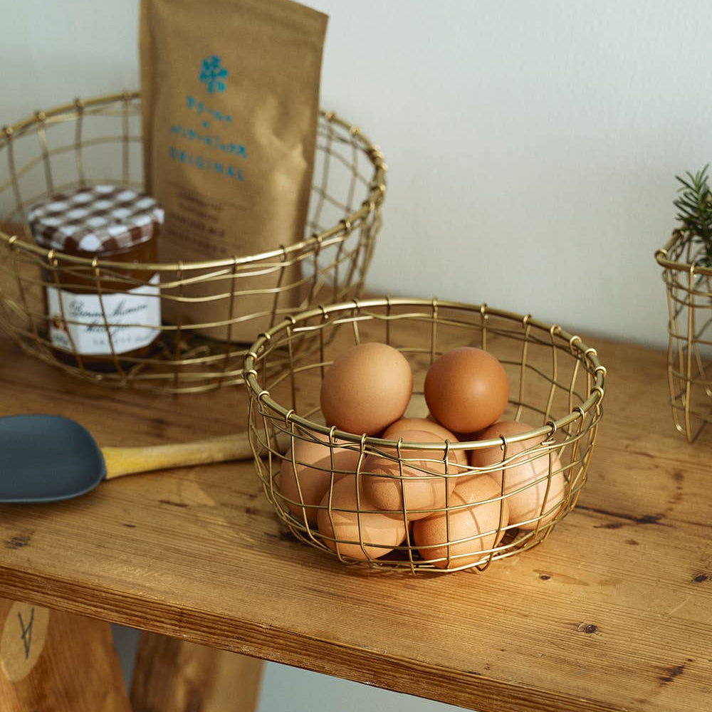 Wire Basket Round Shallow - Small