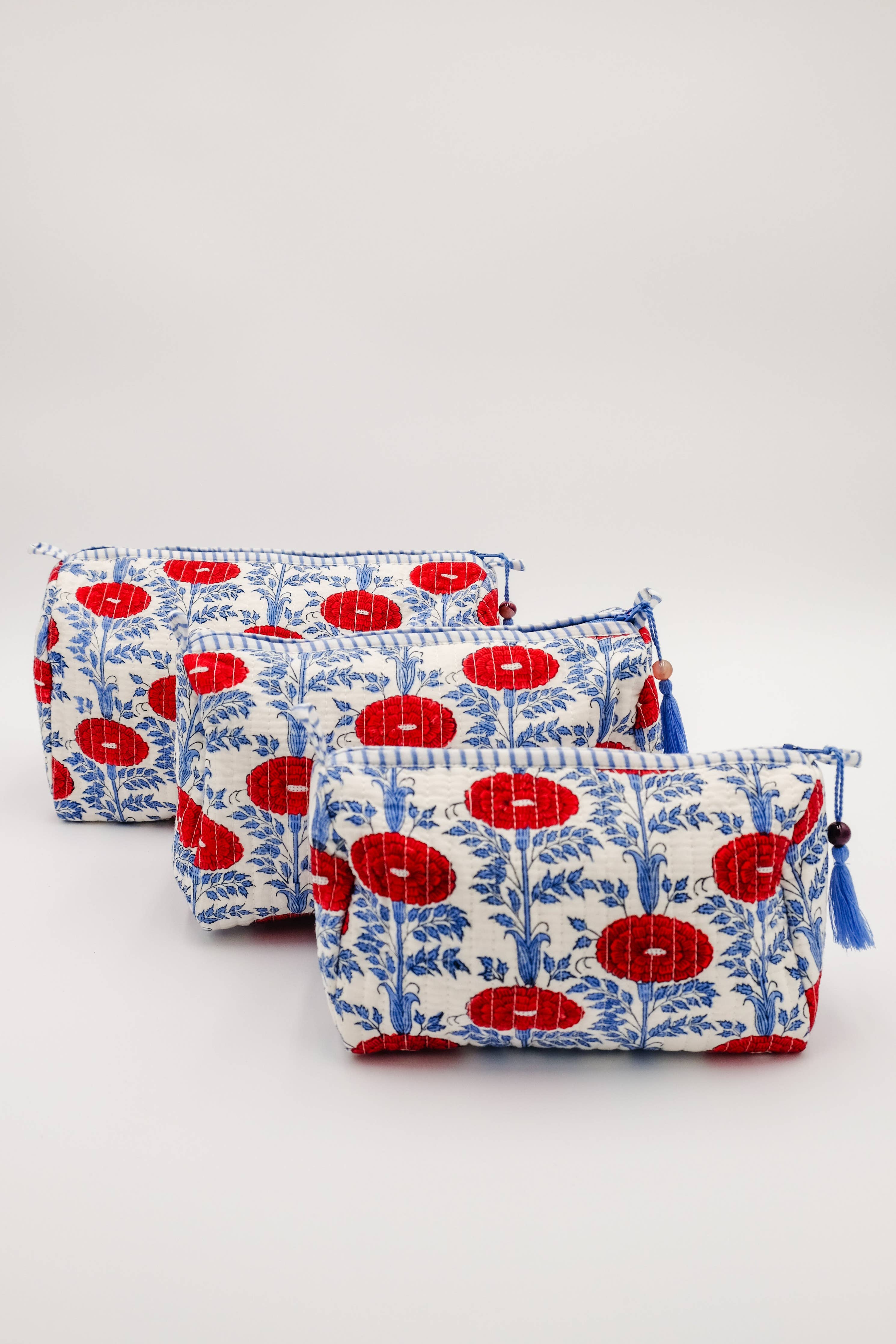 Araminta Blockprint Toiletry Bag
