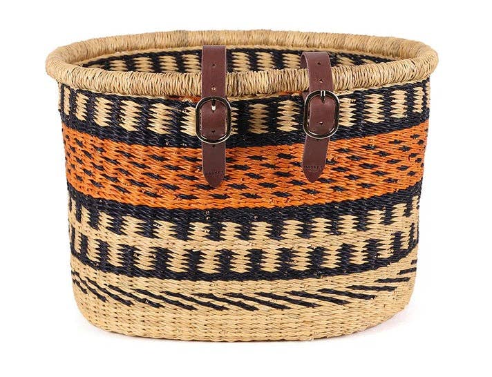 Bicycle Basket -  Orange & Black