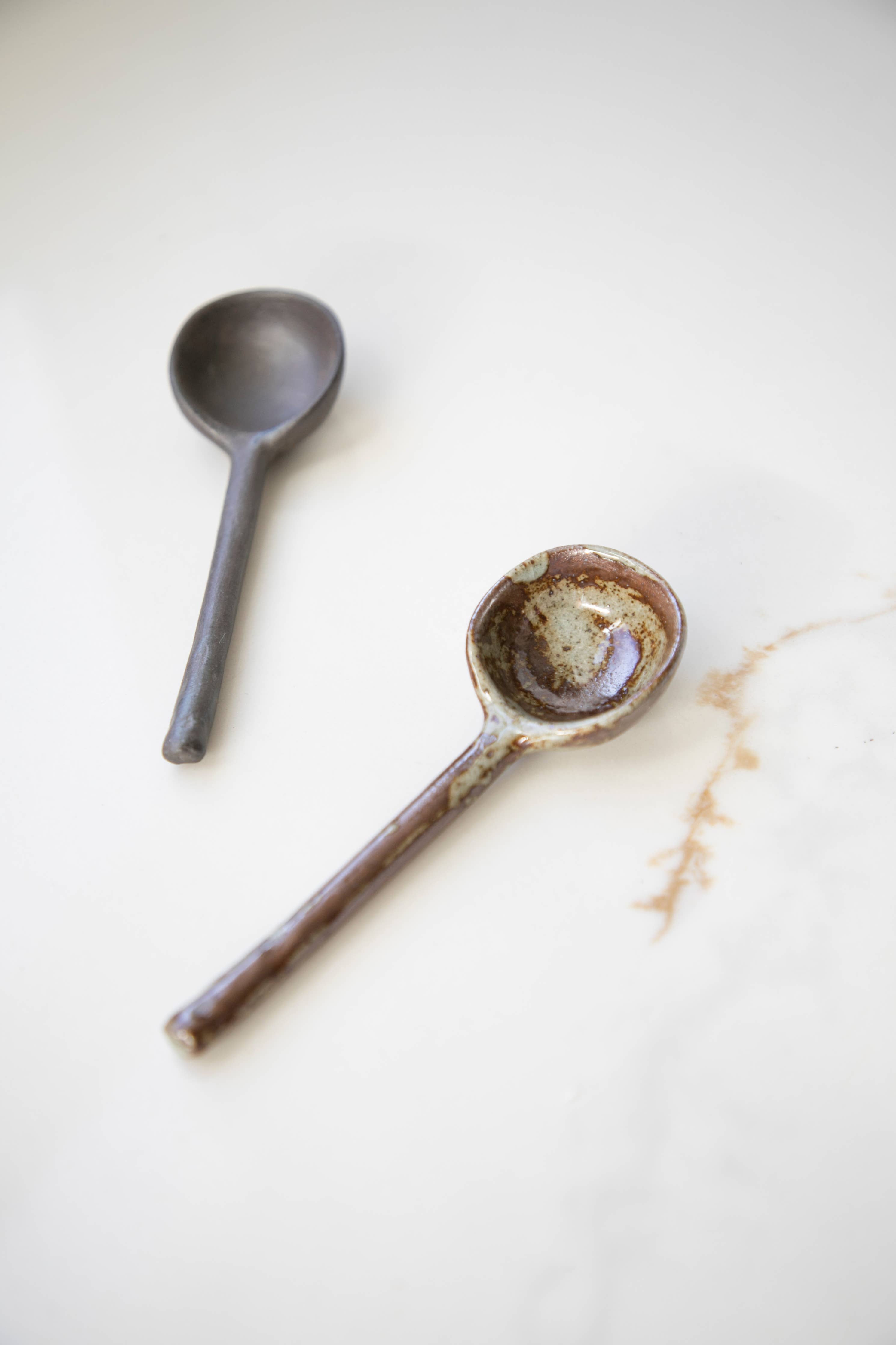 Dark Ceramic Spoons