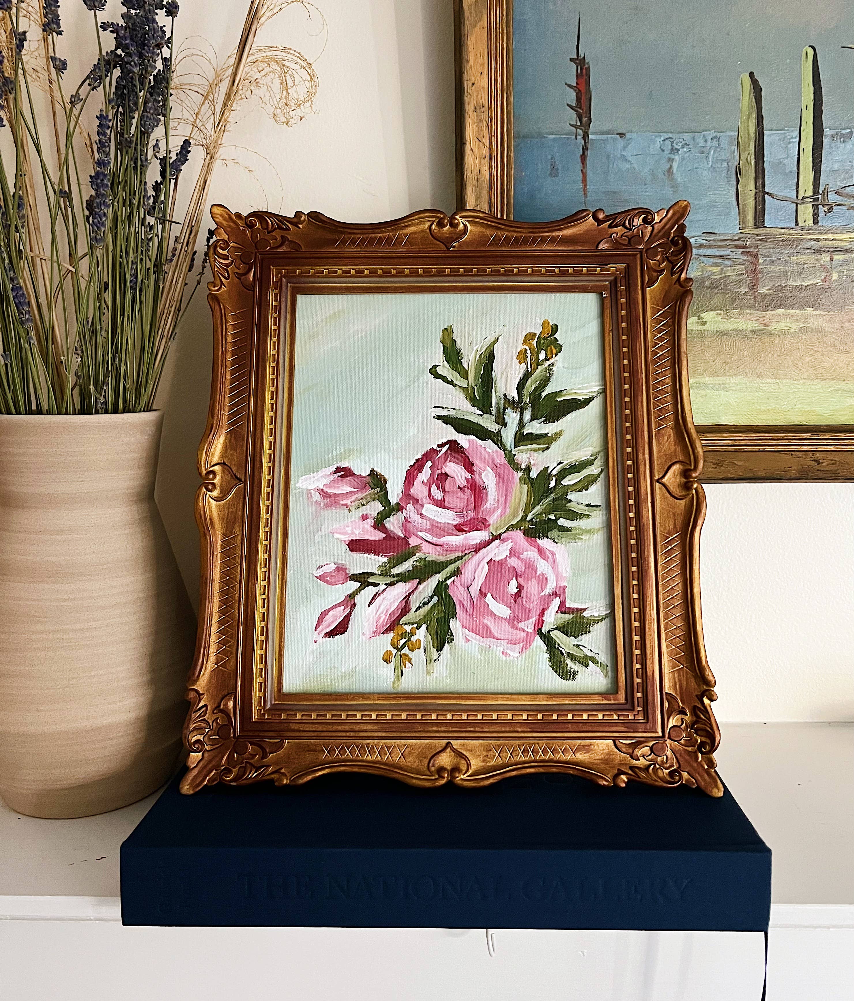 Abstract Roses Impressionist Painting Kit