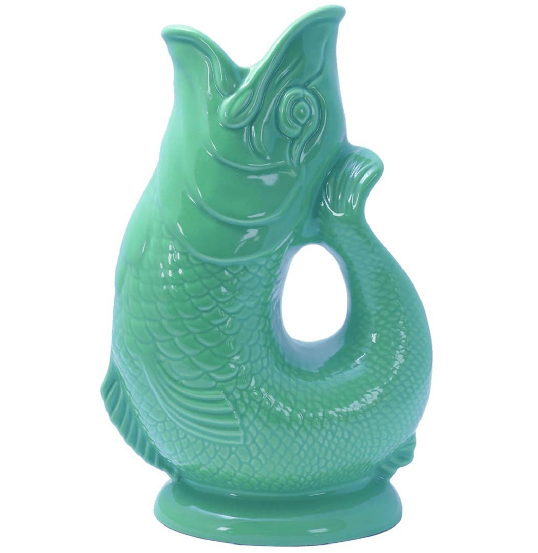 Sea Green Gluggle Jug