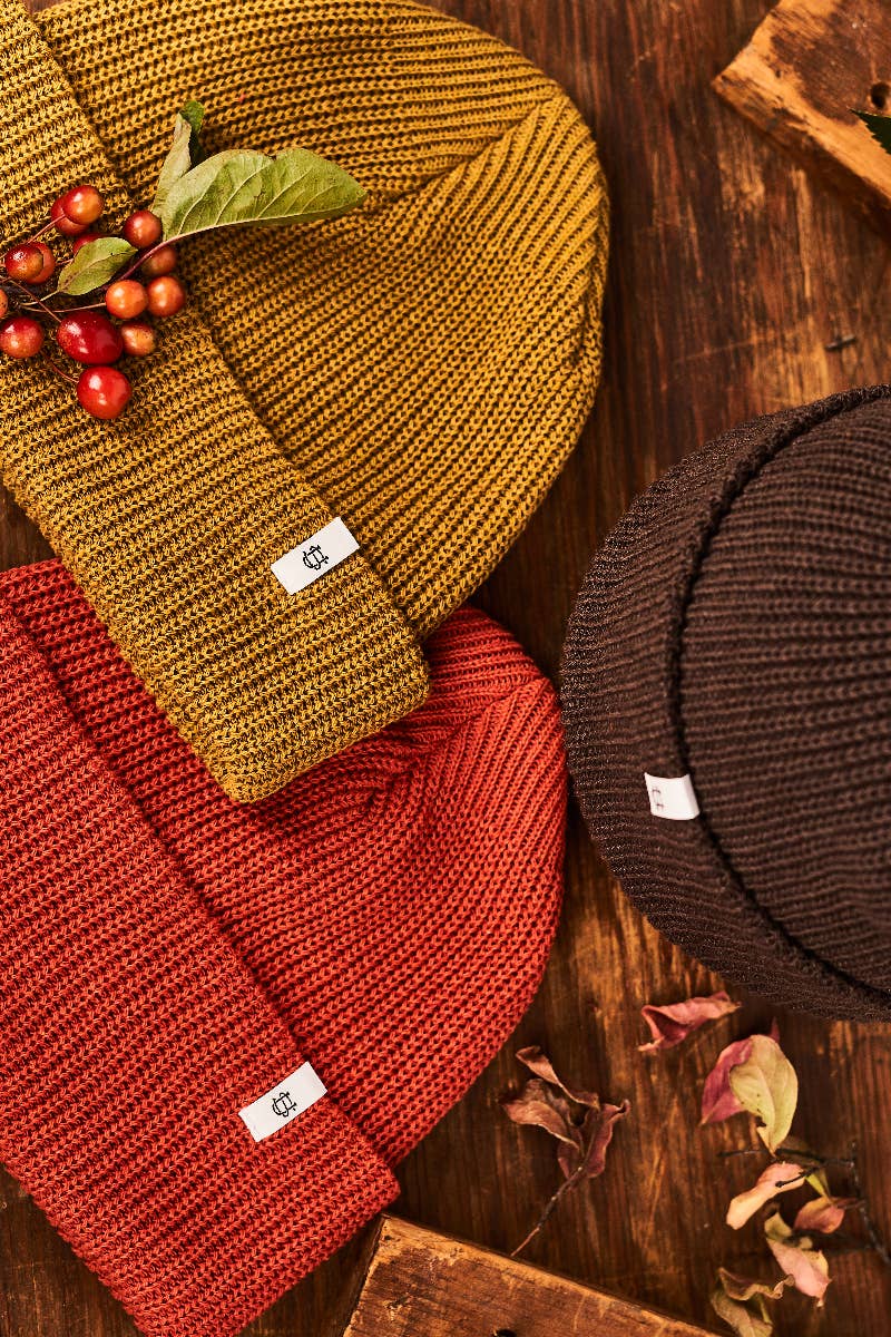 Coffee Upcycled Cotton Watchcap