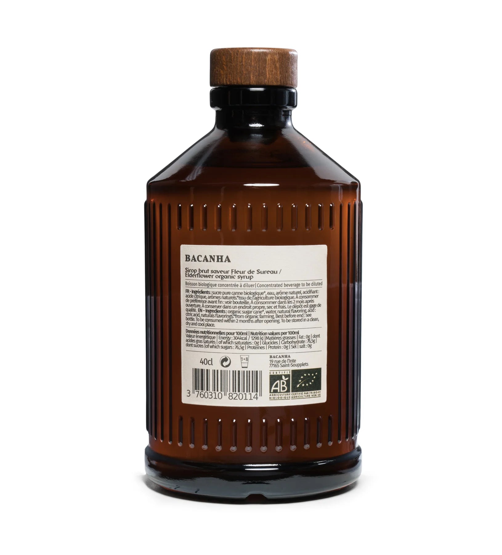 Raw Elderflower Flavor Syrup - Organic - 400ml