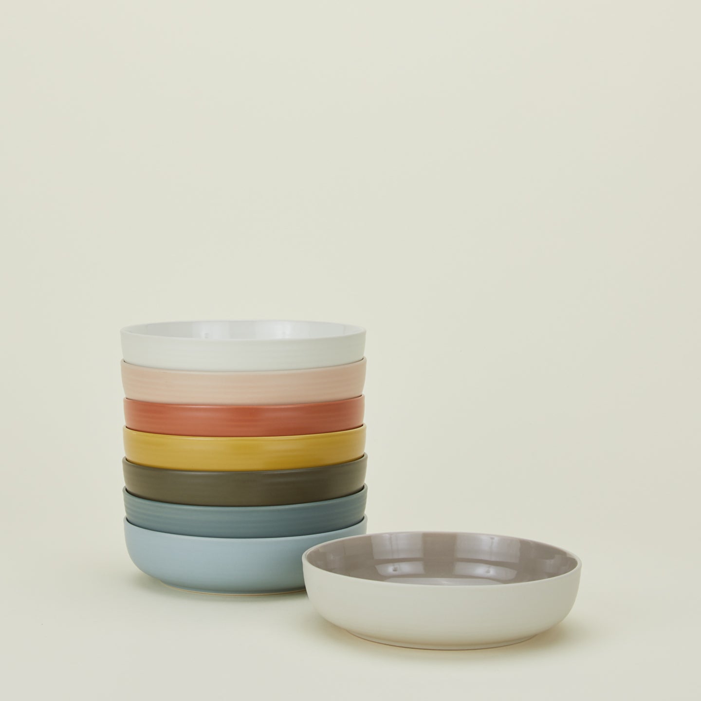 ESSENTIAL LOW BOWL - SET OF 4, TERRACOTTA