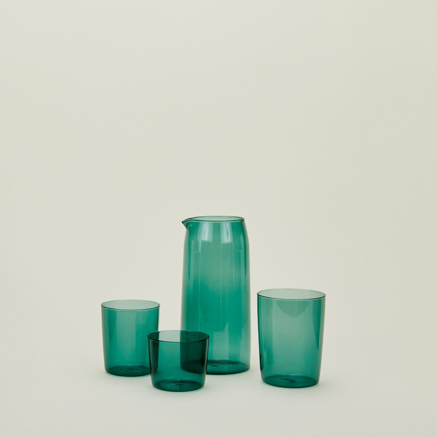 ESSENTIAL GLASSWARE - SET OF 4, PEACOCK