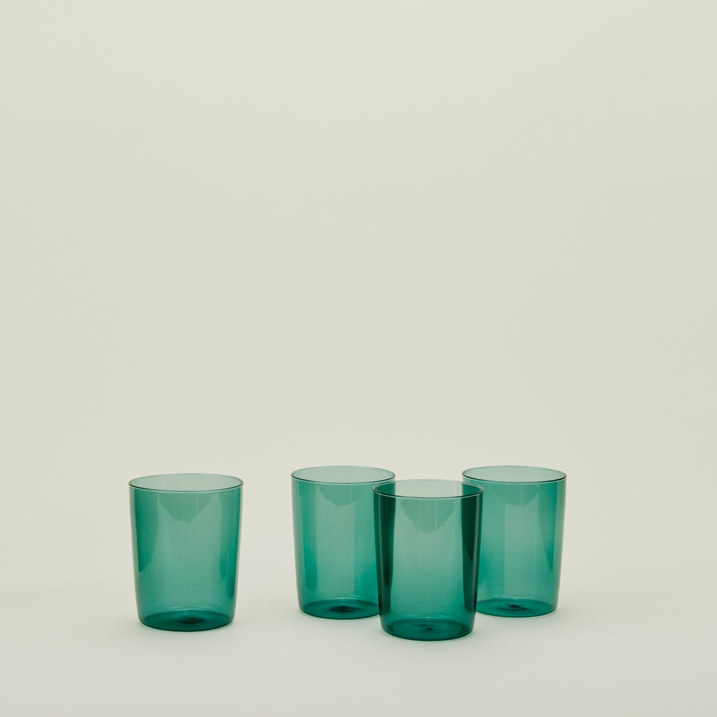 ESSENTIAL GLASSWARE - SET OF 4, PEACOCK