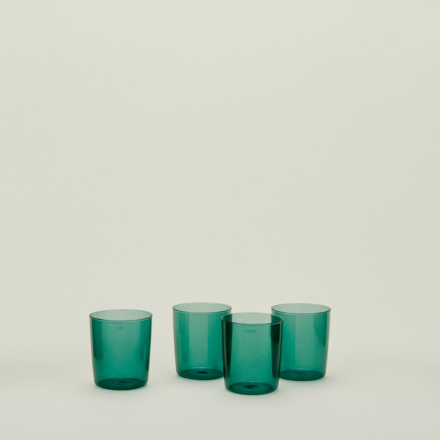 ESSENTIAL GLASSWARE - SET OF 4, PEACOCK