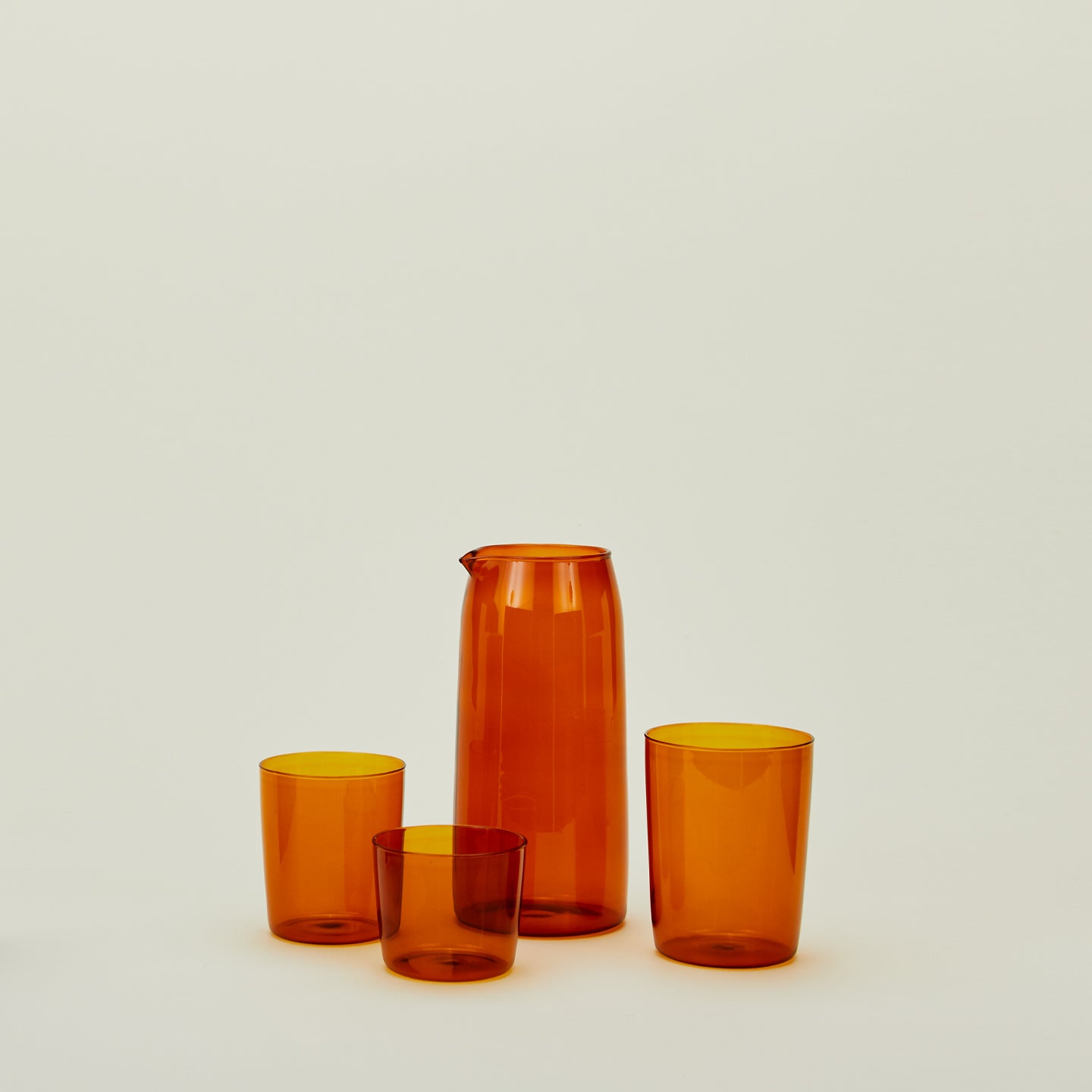 ESSENTIAL GLASSWARE - SET OF 4, TERRACOTTA