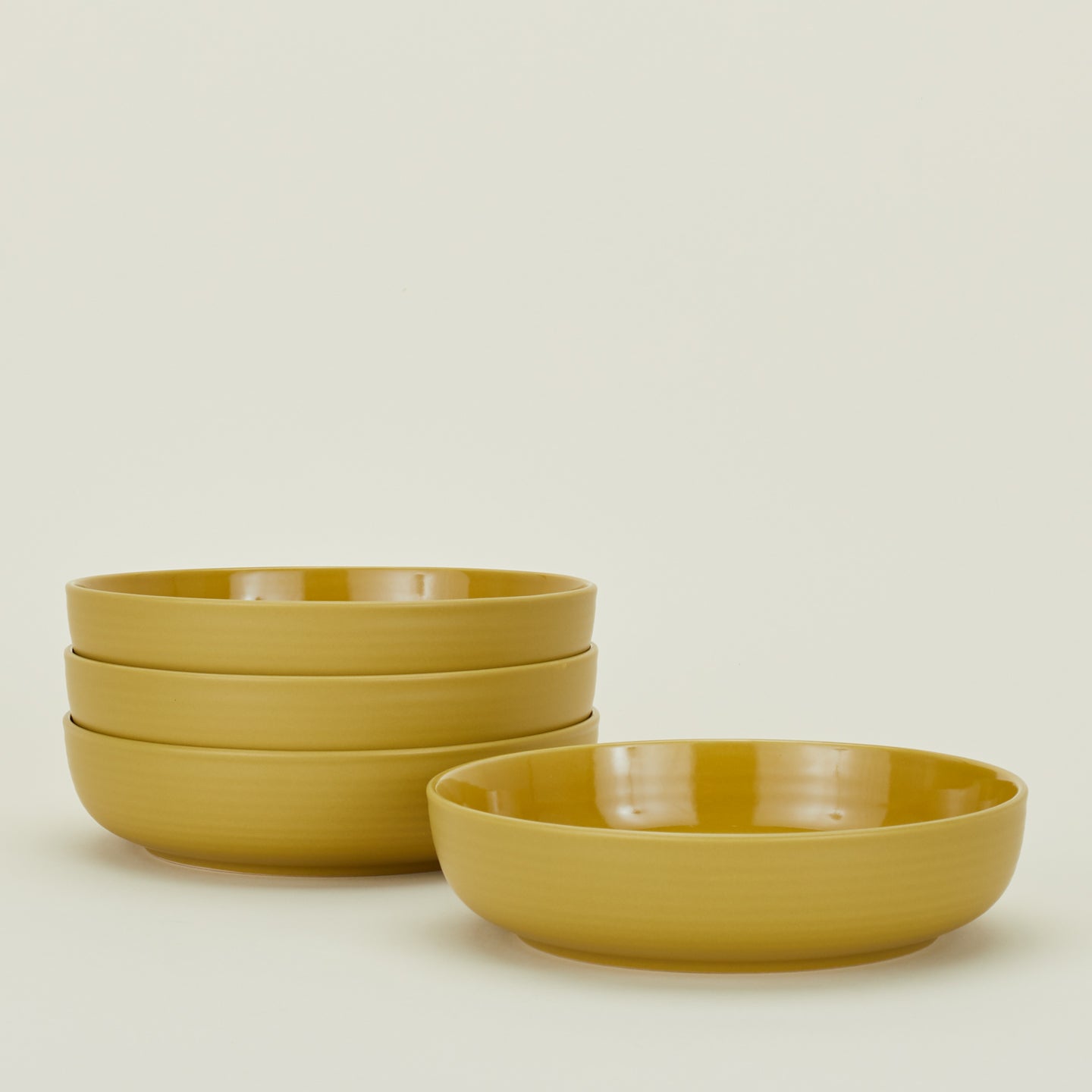 ESSENTIAL DINNERWARE - 16 PC SET, MUSTARD