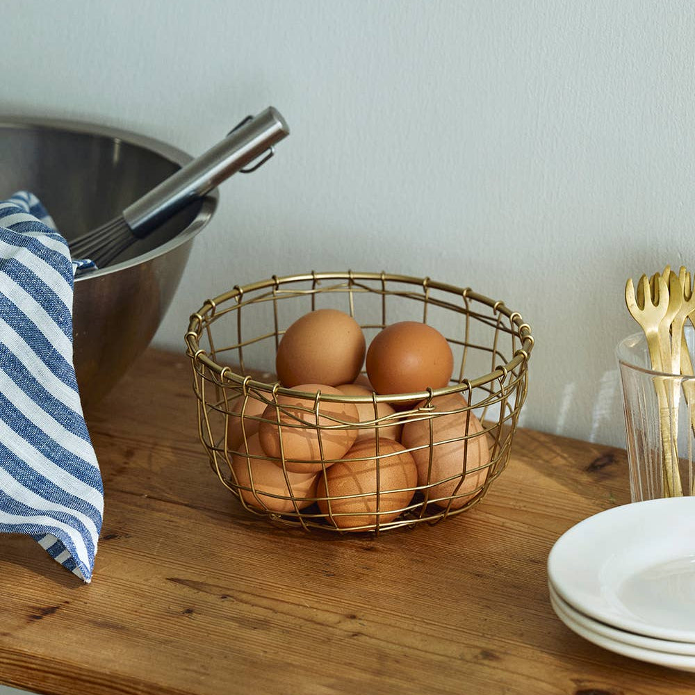 Wire Basket Round Shallow - Small