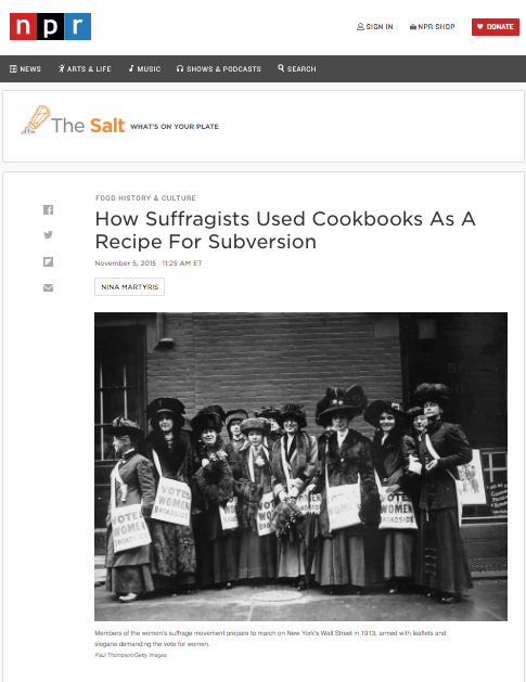 The Woman Suffrage Cook Book