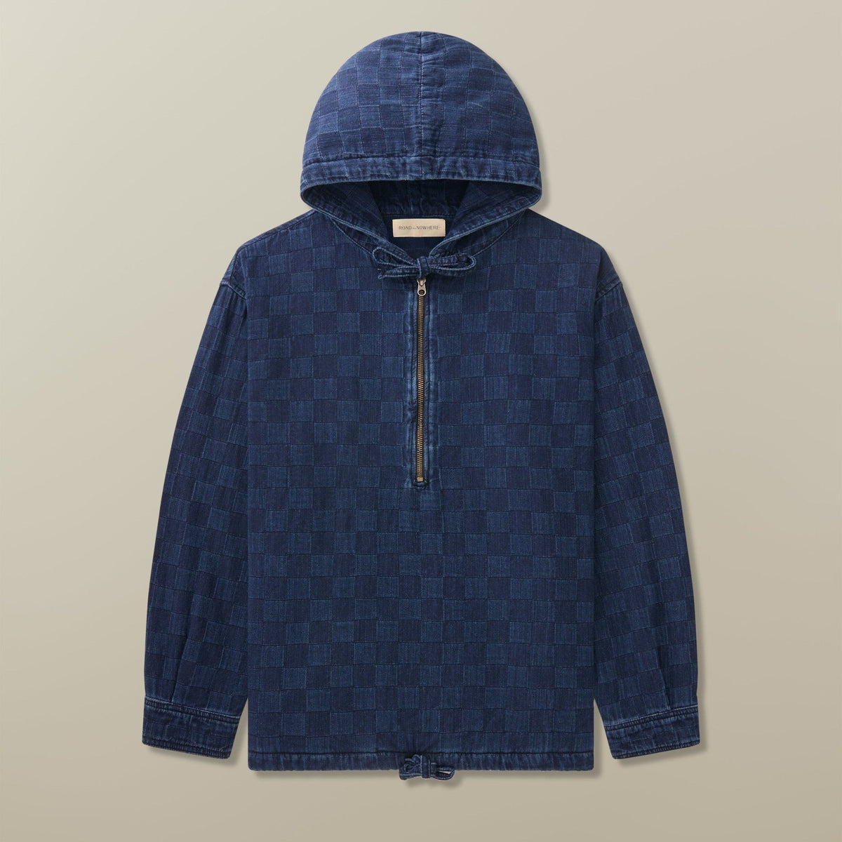 Boro Patchwork Denim Hoodie - Unisex