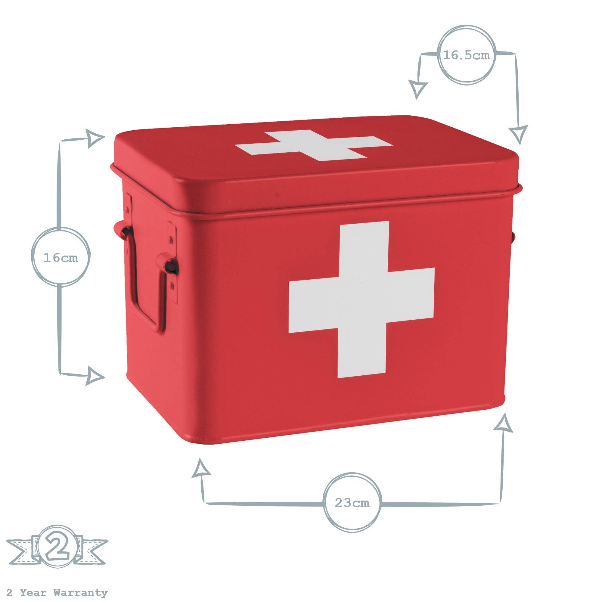 First Aid Storage Canister - Red