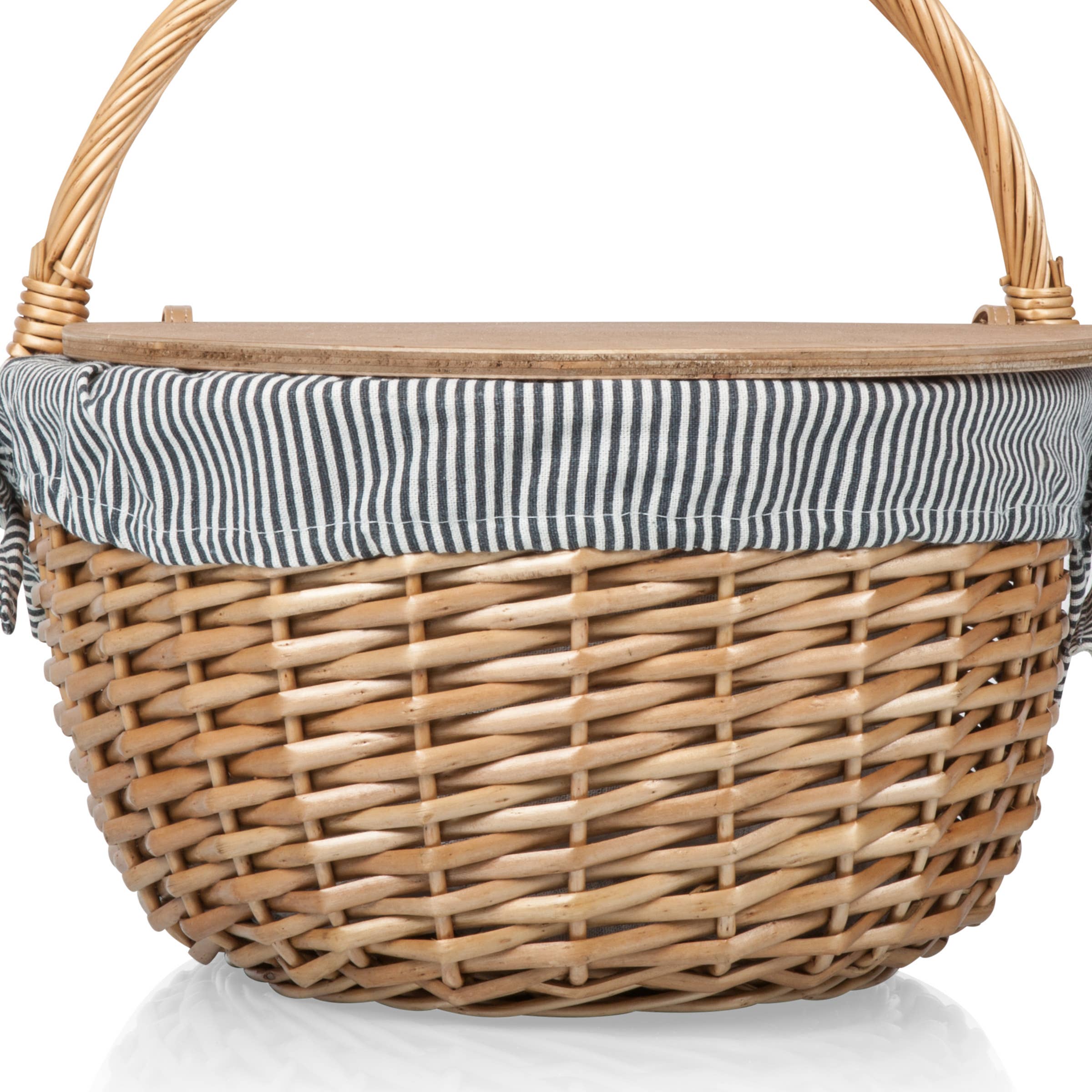 Country Vintage Picnic Wicker Basket