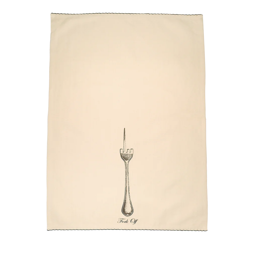 Fork Off Tea Towel